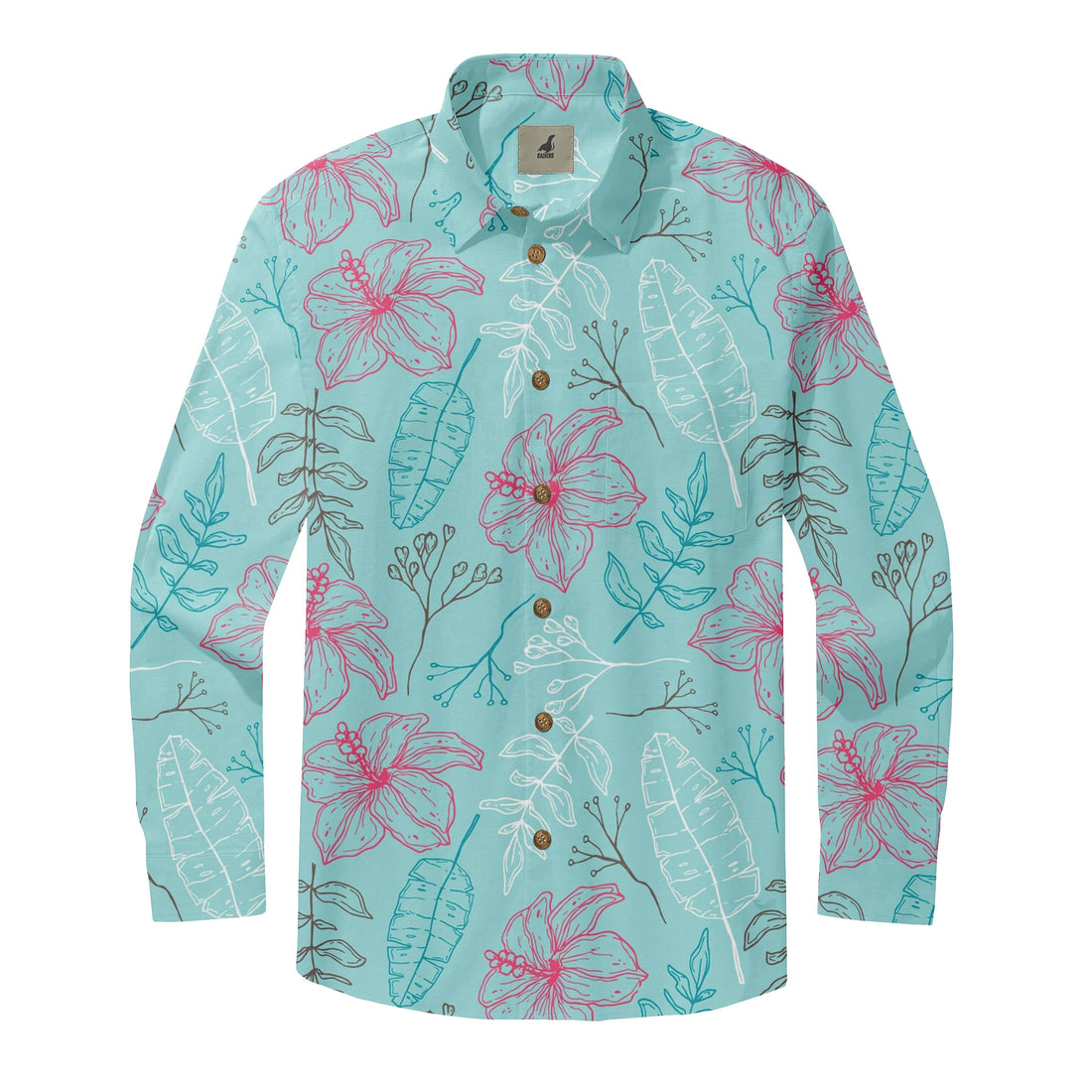 Hibiscus Leaf Long Sleeve Shirt