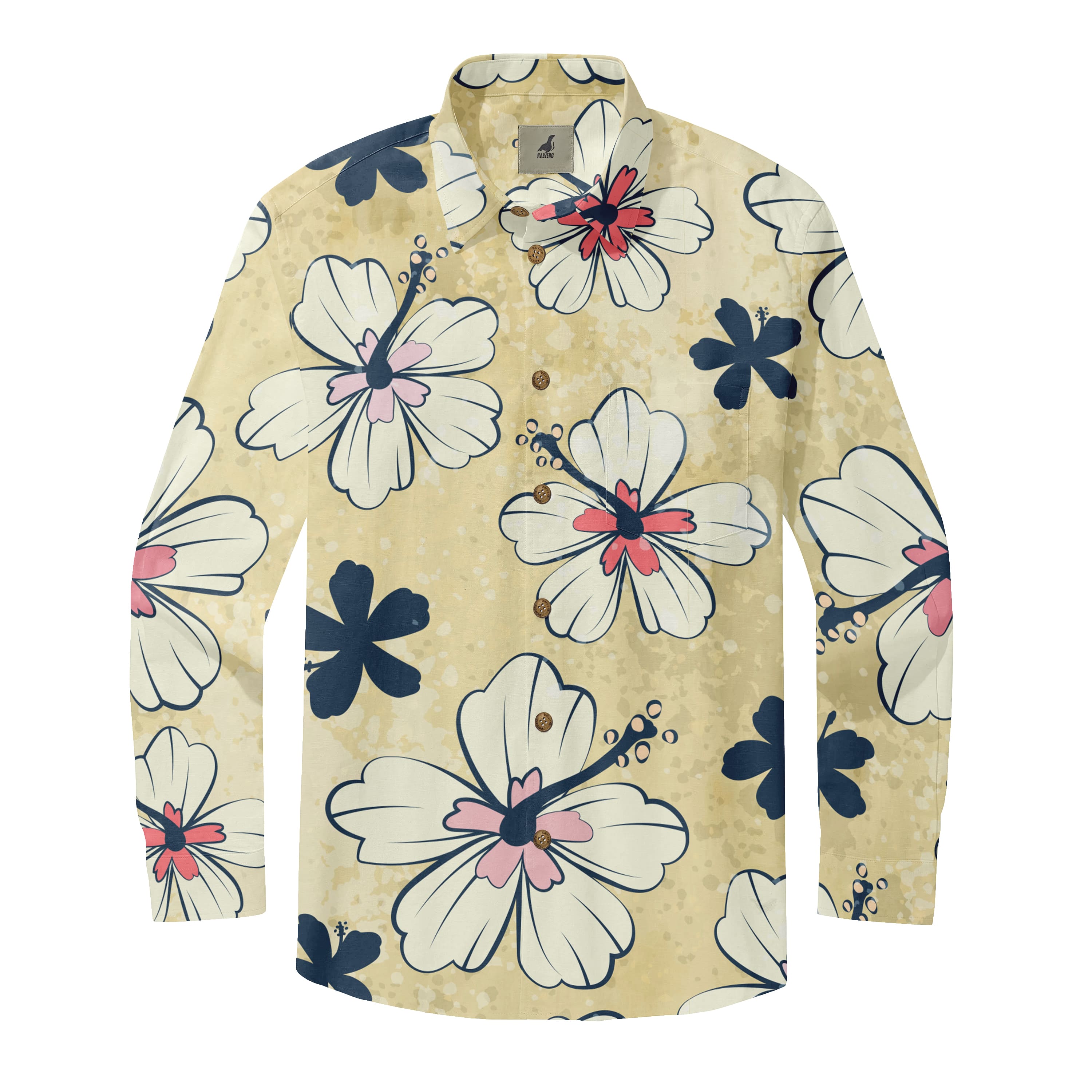 Hibiscus Art Long Sleeve Shirt
