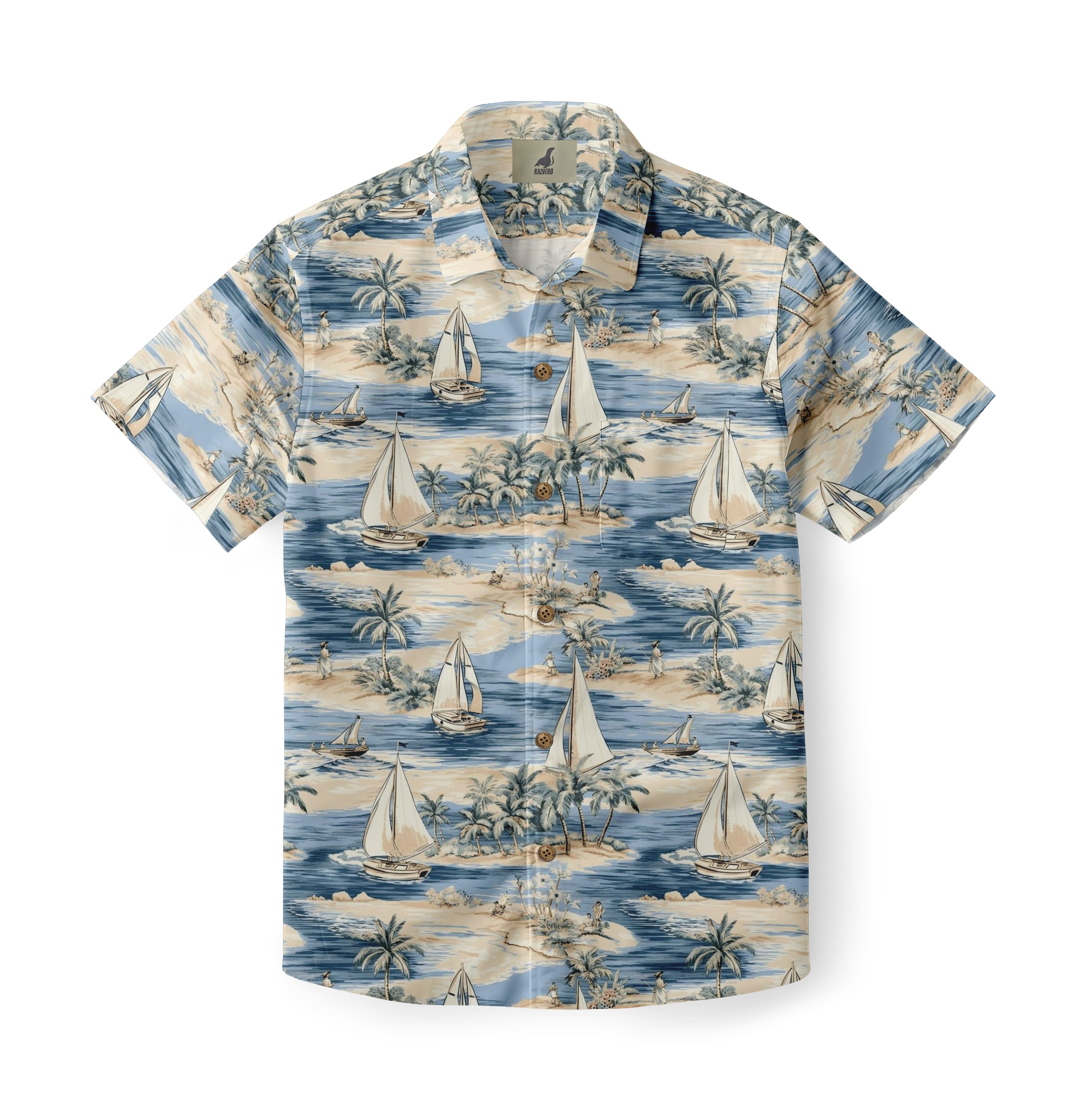 Island Sailboat Aloha Shirt
