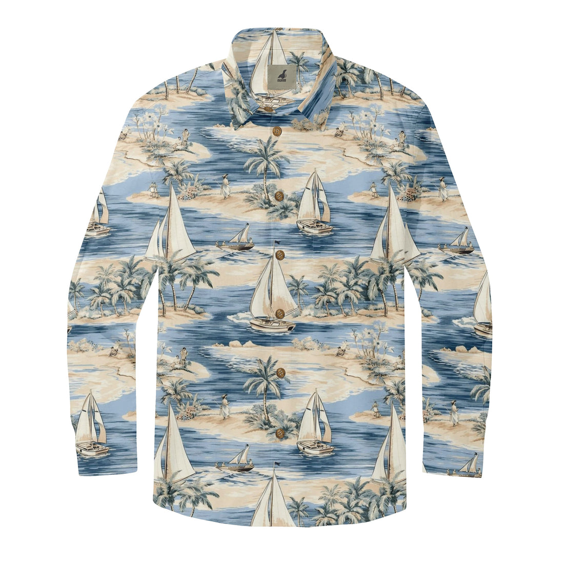 Island Sailboat Long Sleeve Shirt
