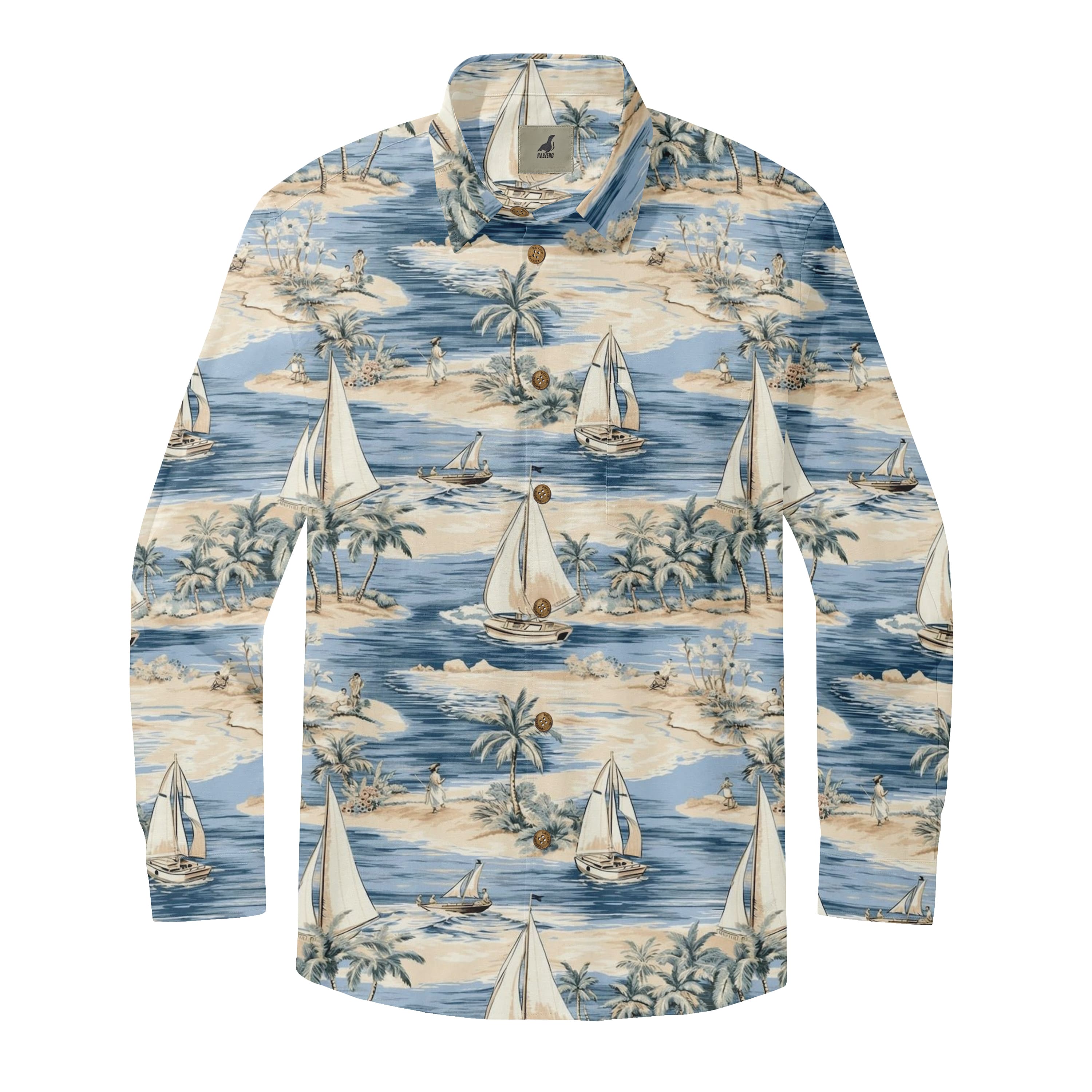 Island Sailboat Long Sleeve Shirt