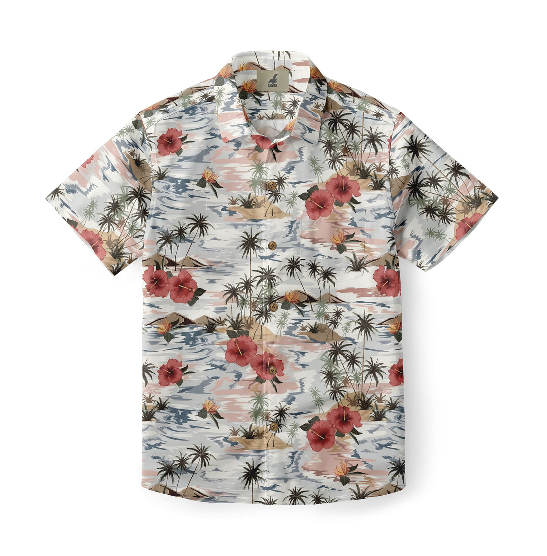 Red Hibiscus Aloha Shirt