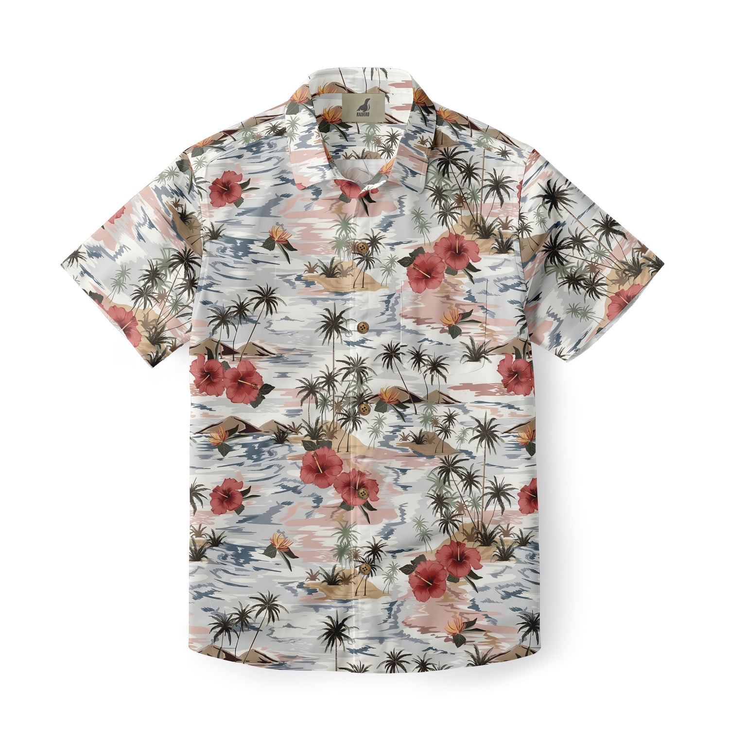 Red Hibiscus Aloha Shirt