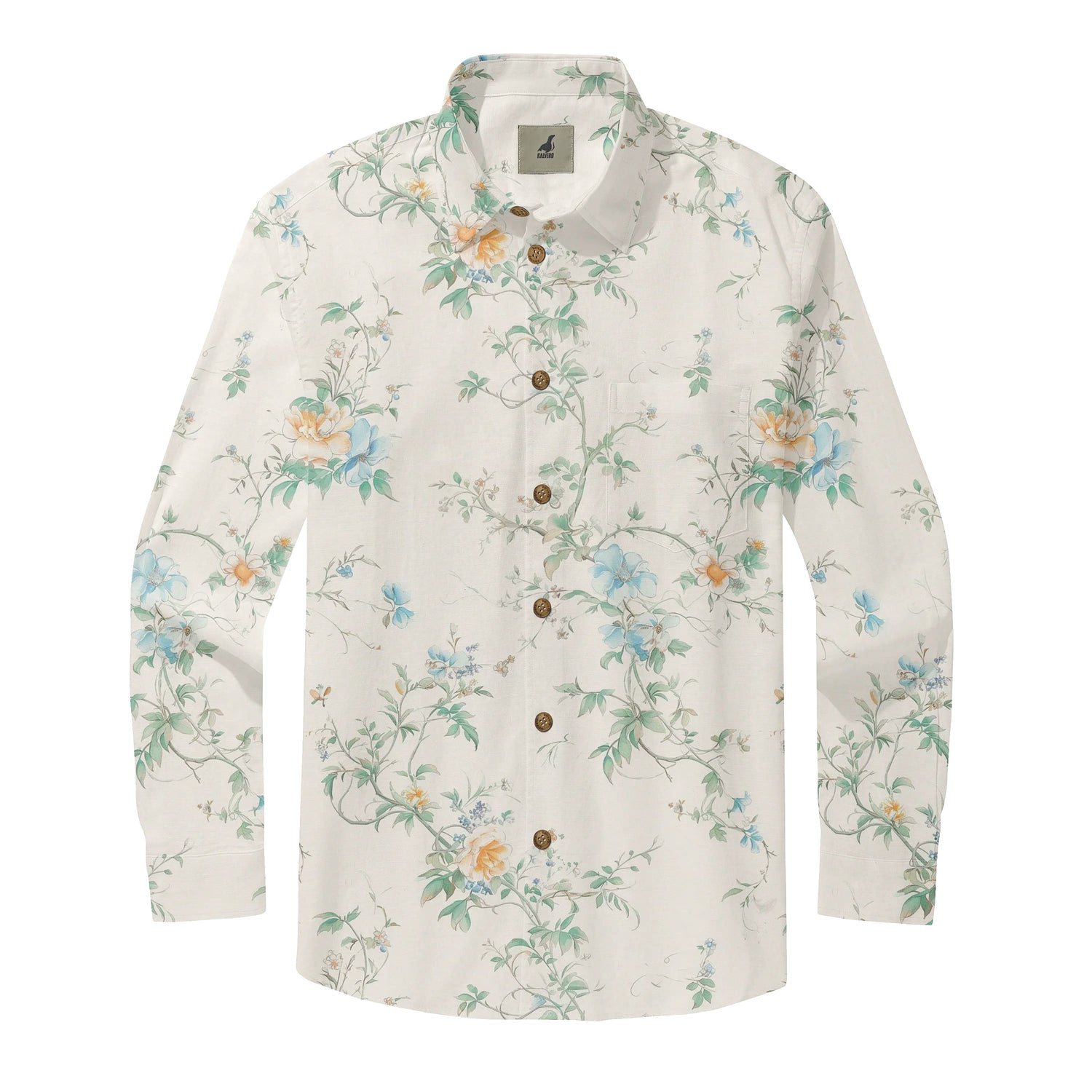 Watercolor Garden Long Sleeve Shirts