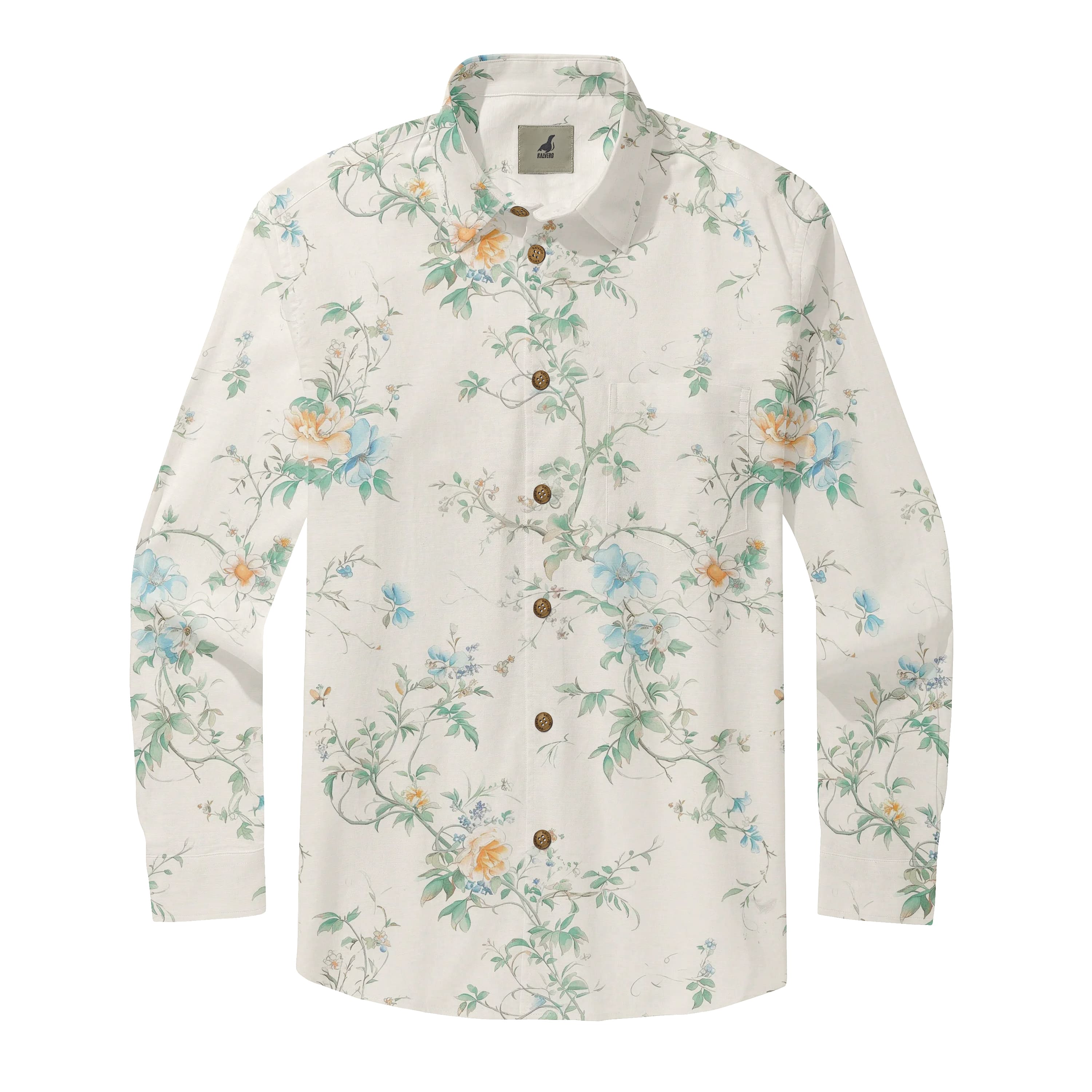 Watercolor Garden Long Sleeve Shirts