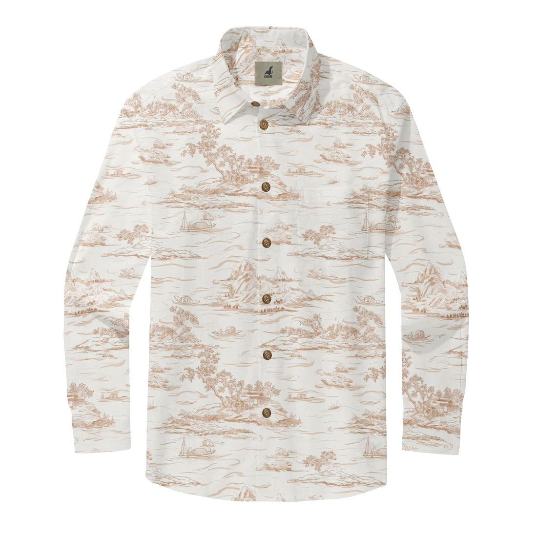 Toile Landscape Long Sleeve Shirts