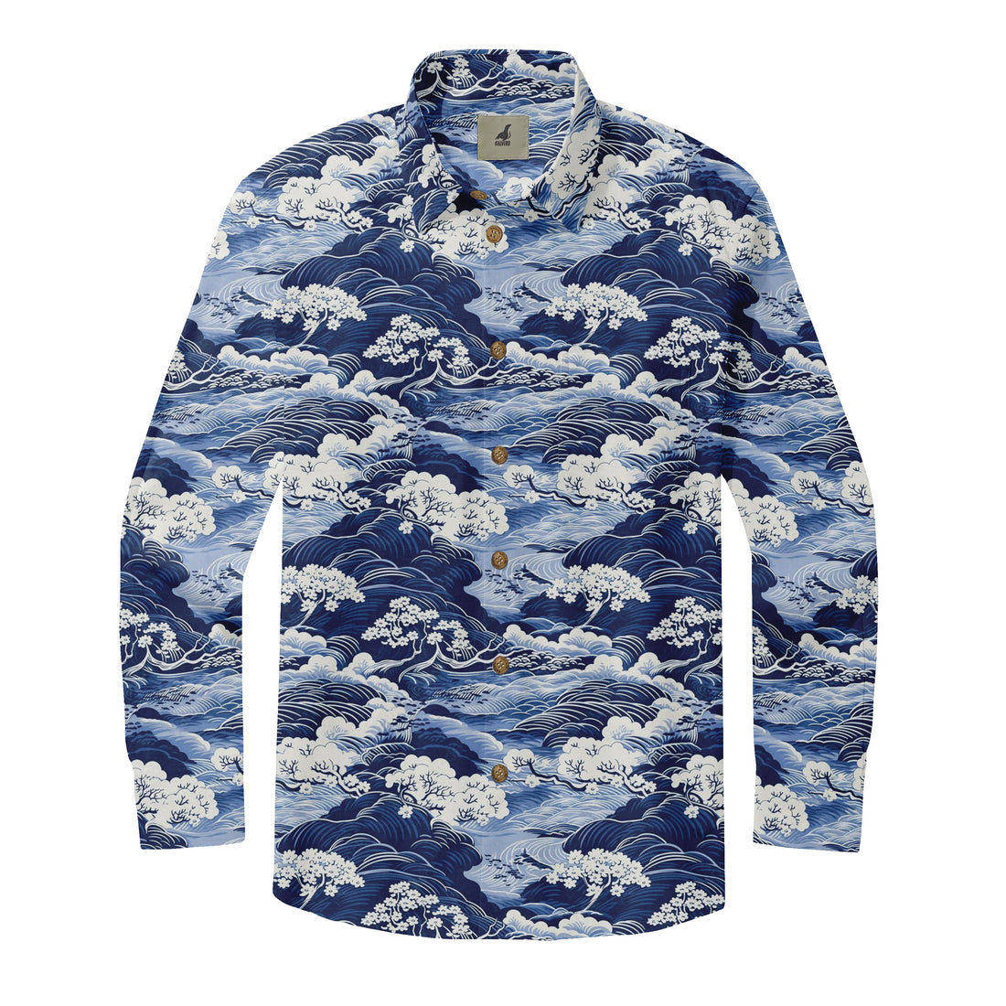 Landscape Wave Long Sleeve Shirts