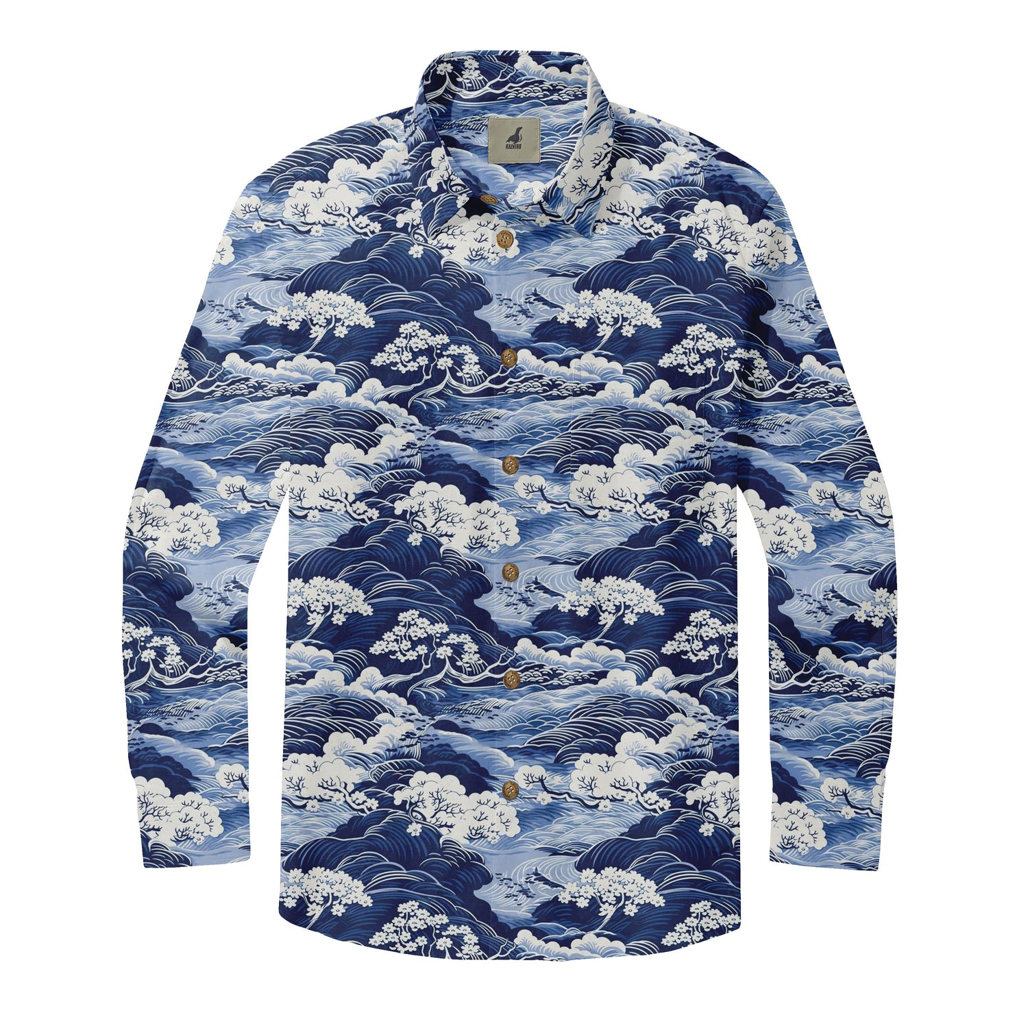 Landscape Wave Long Sleeve Shirts