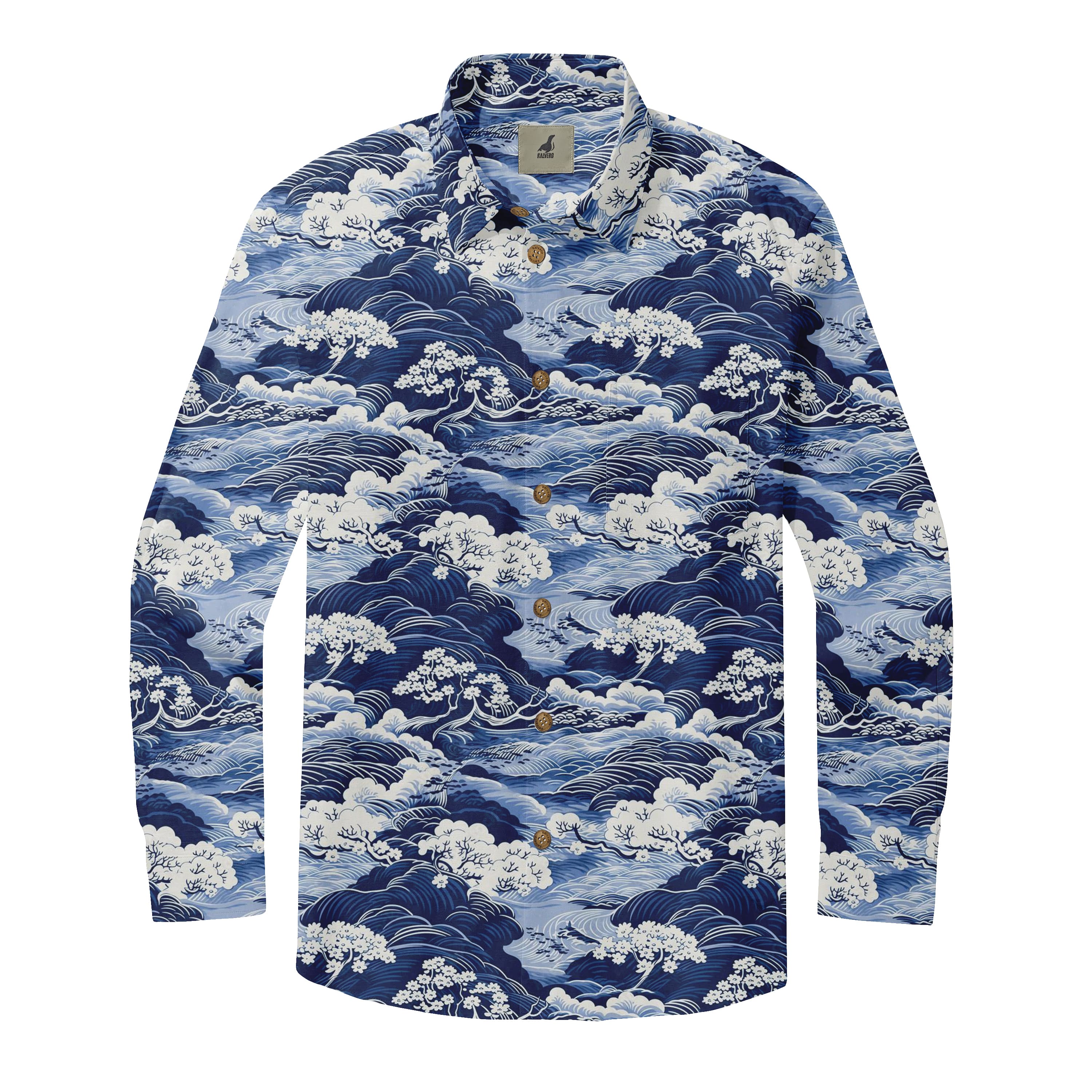 Landscape Wave Long Sleeve Shirts