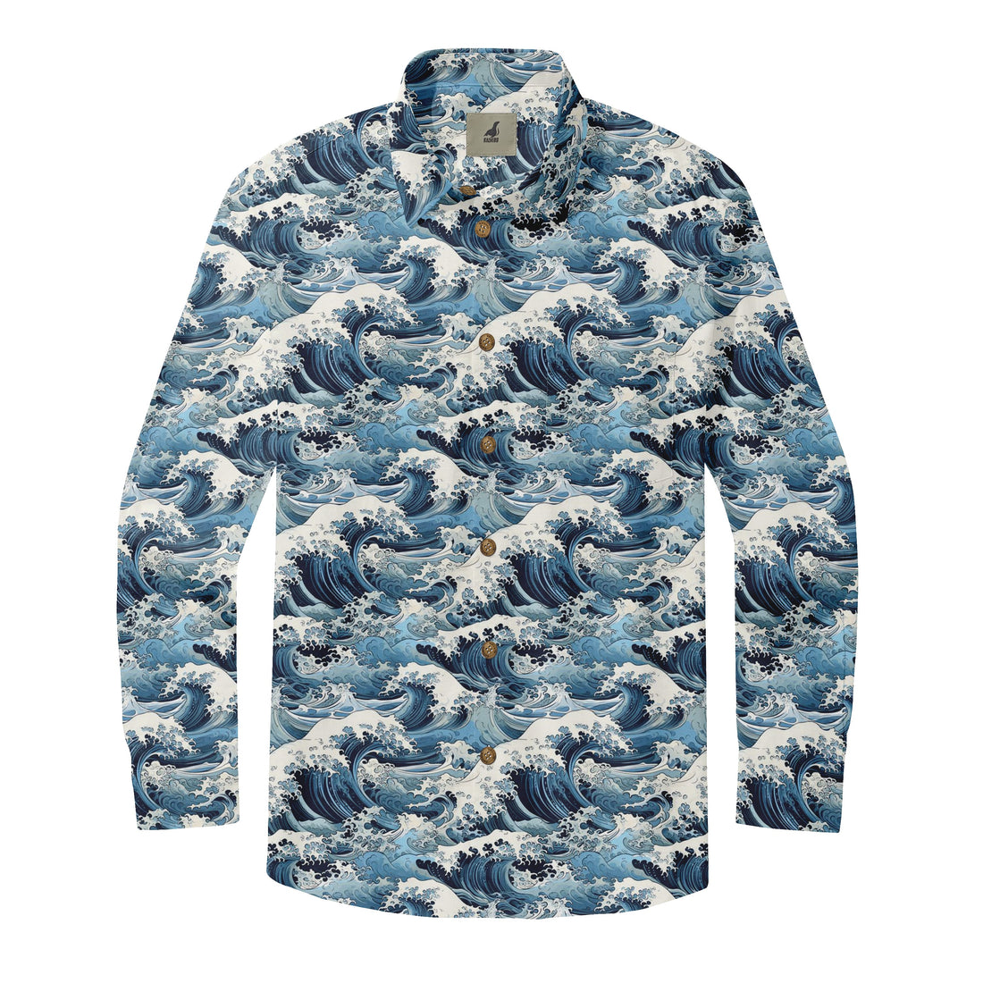 Ocean Wave Long Sleeve Shirts