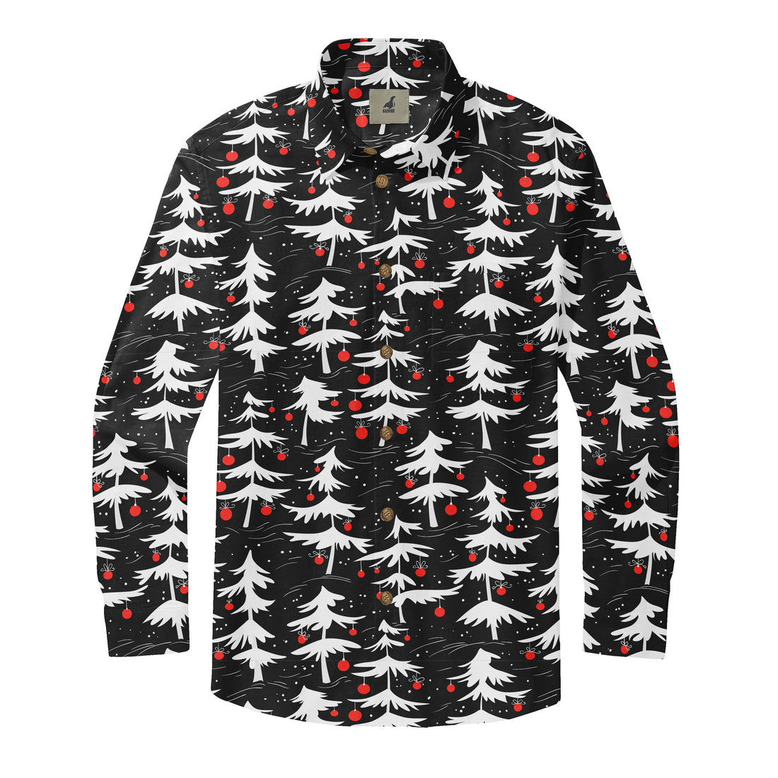 White Christmas Tree Long Sleeve Shirts