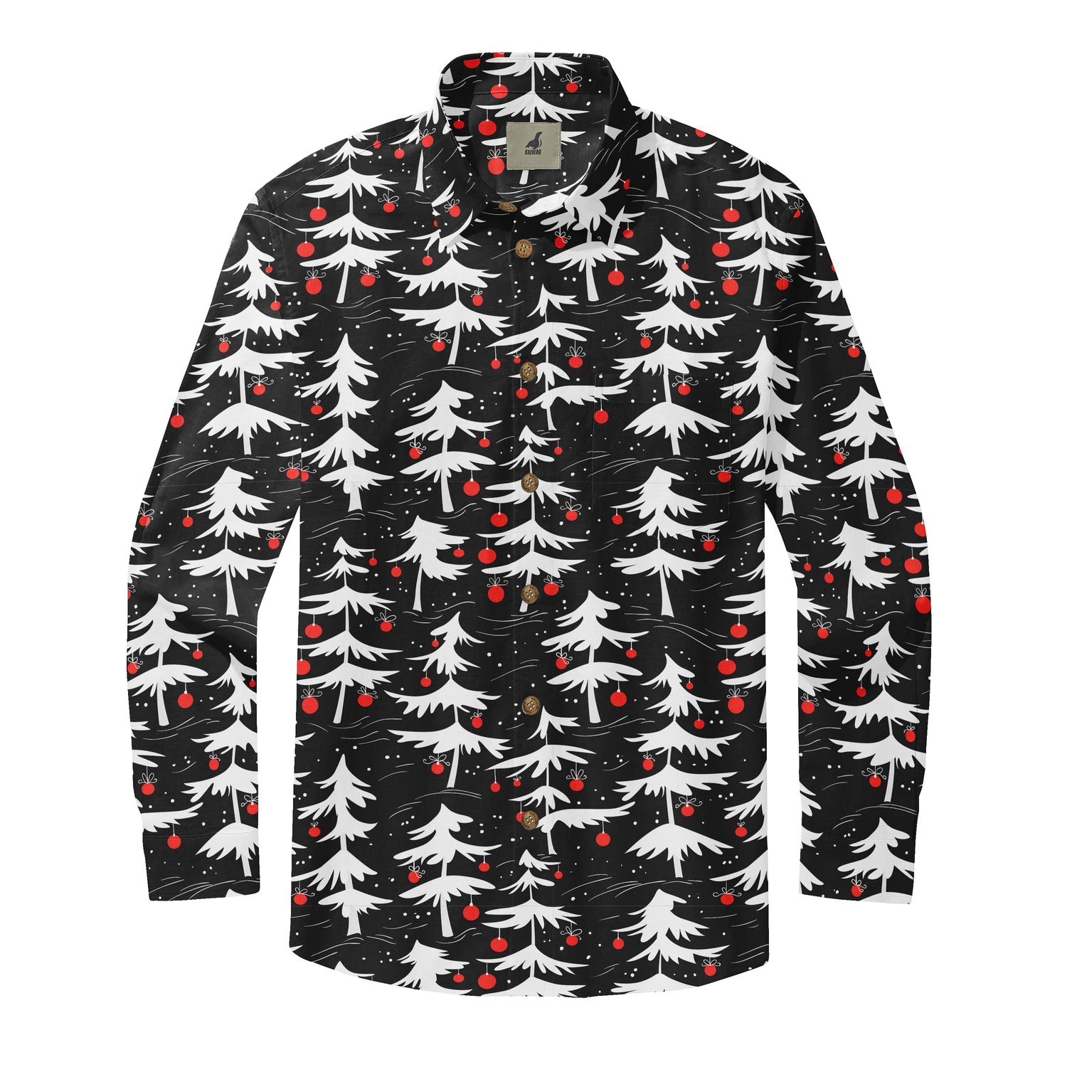 White Christmas Tree Long Sleeve Shirts