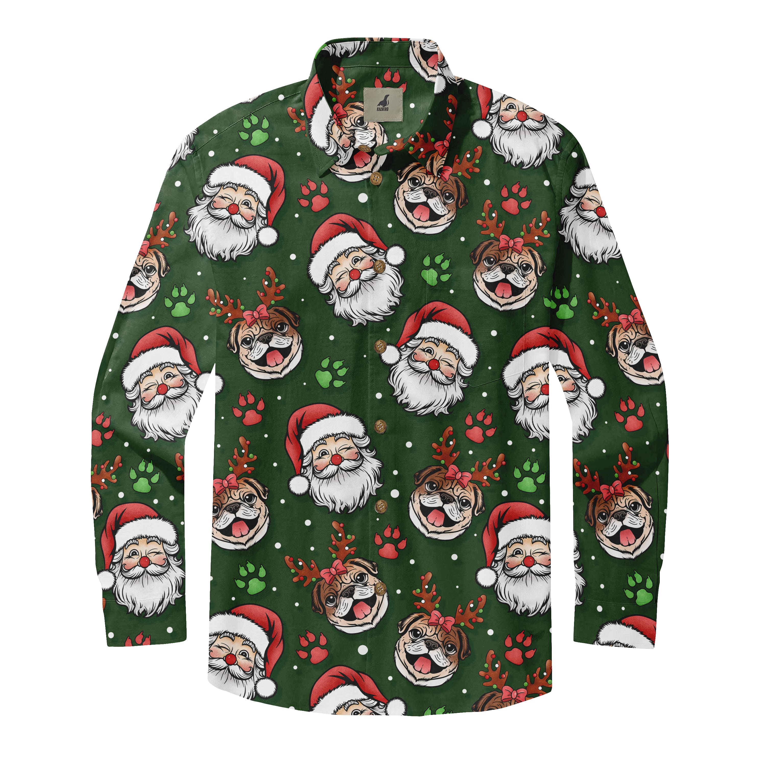 Pug Christmas Long Sleeve Shirts
