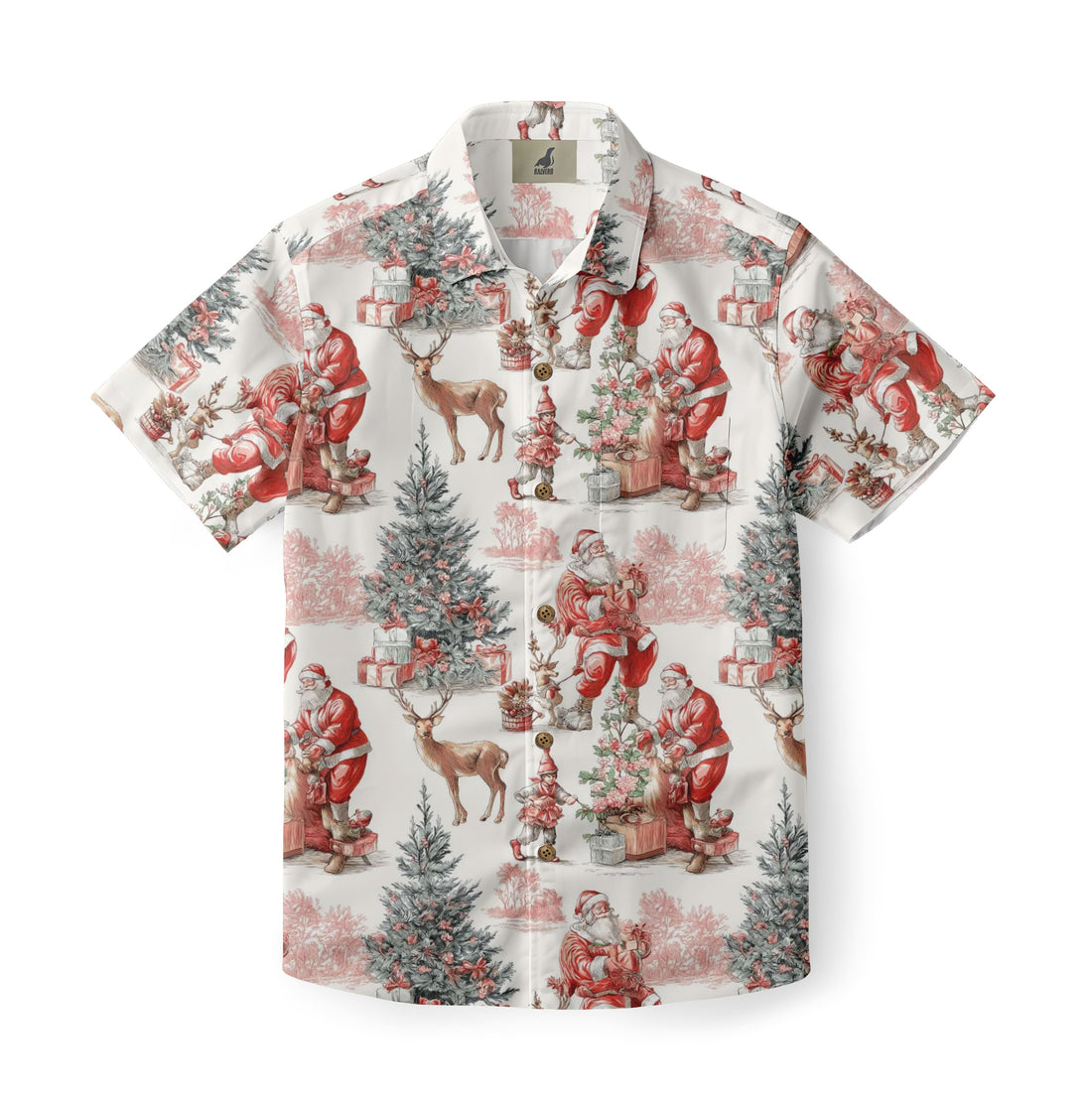 Reindeer Christmas Aloha Shirt