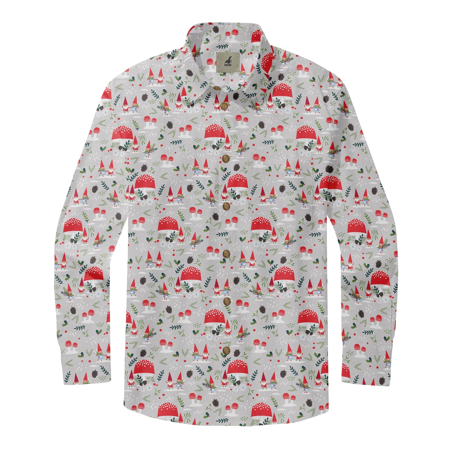 Christmas Mushroom Long Sleeve Shirts
