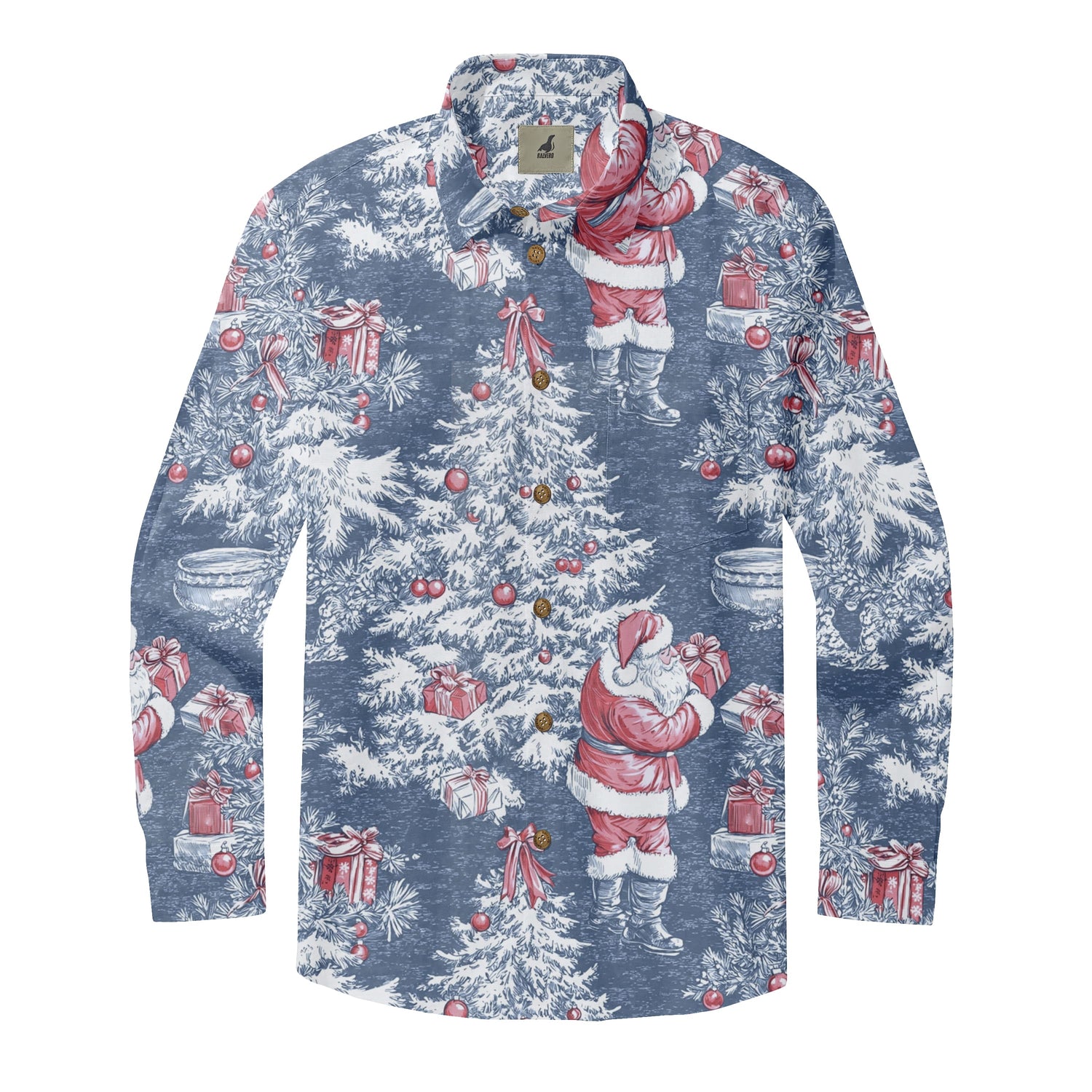 Christmas Scene Long Sleeve Shirts