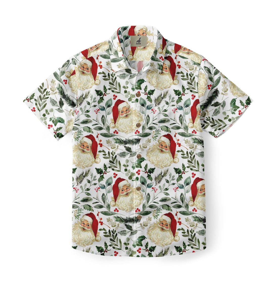Santa Botanical Aloha Shirt