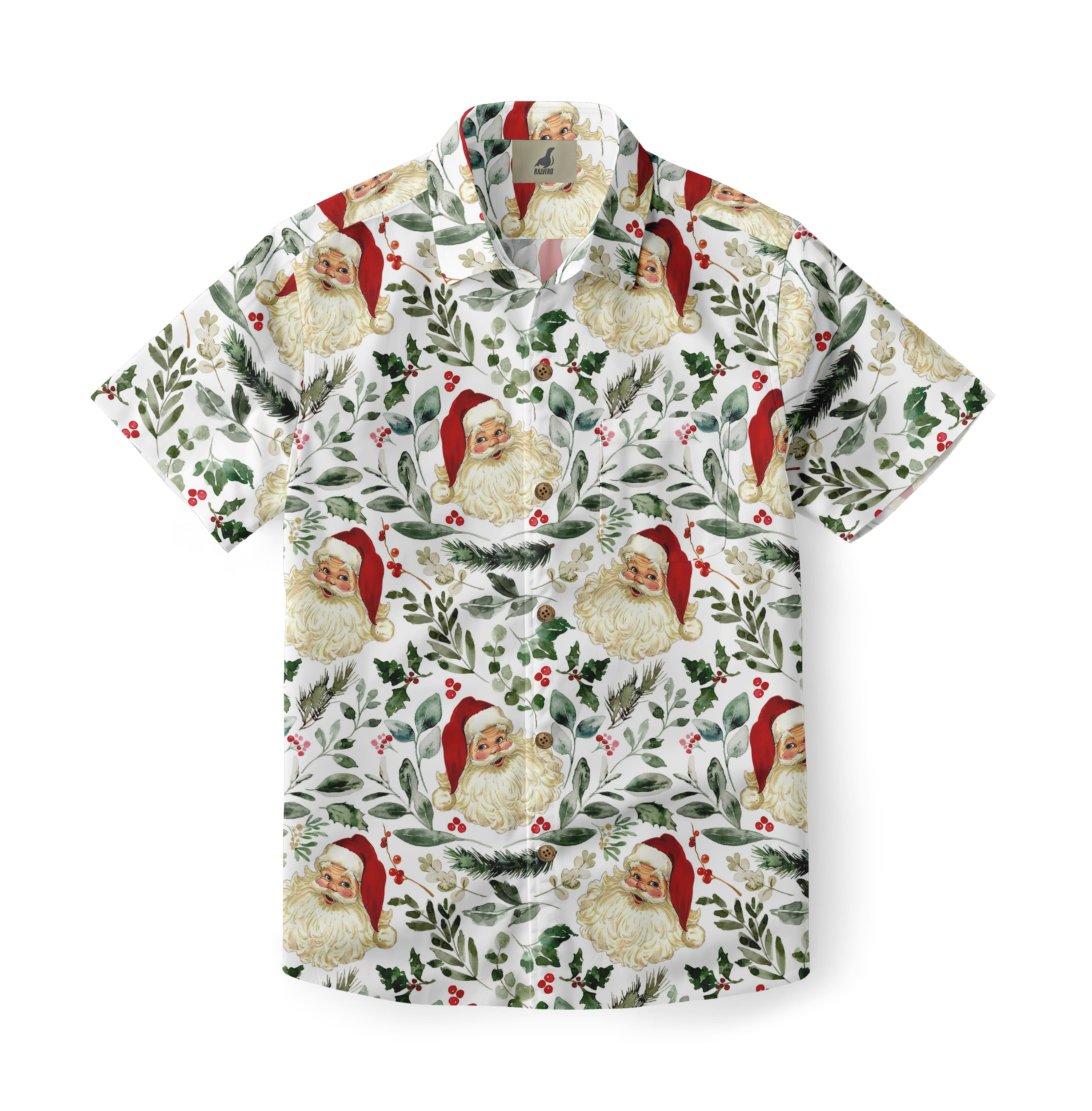 Santa Botanical Aloha Shirt