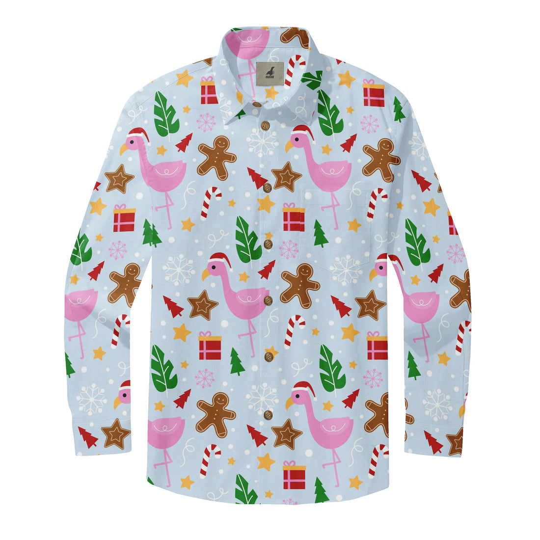 Christmas Flamingo  Long Sleeve Shirts