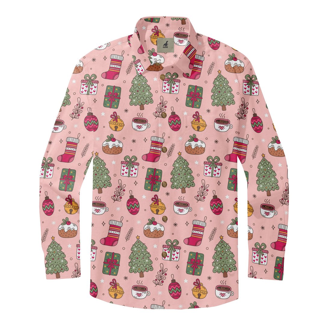Pink Christmas Long Sleeve Shirts