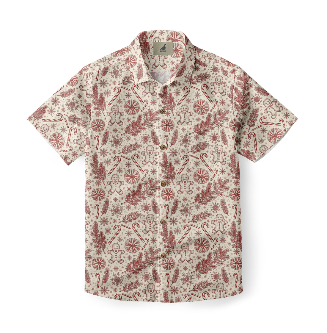 Gingerbread Candy Aloha Shirt