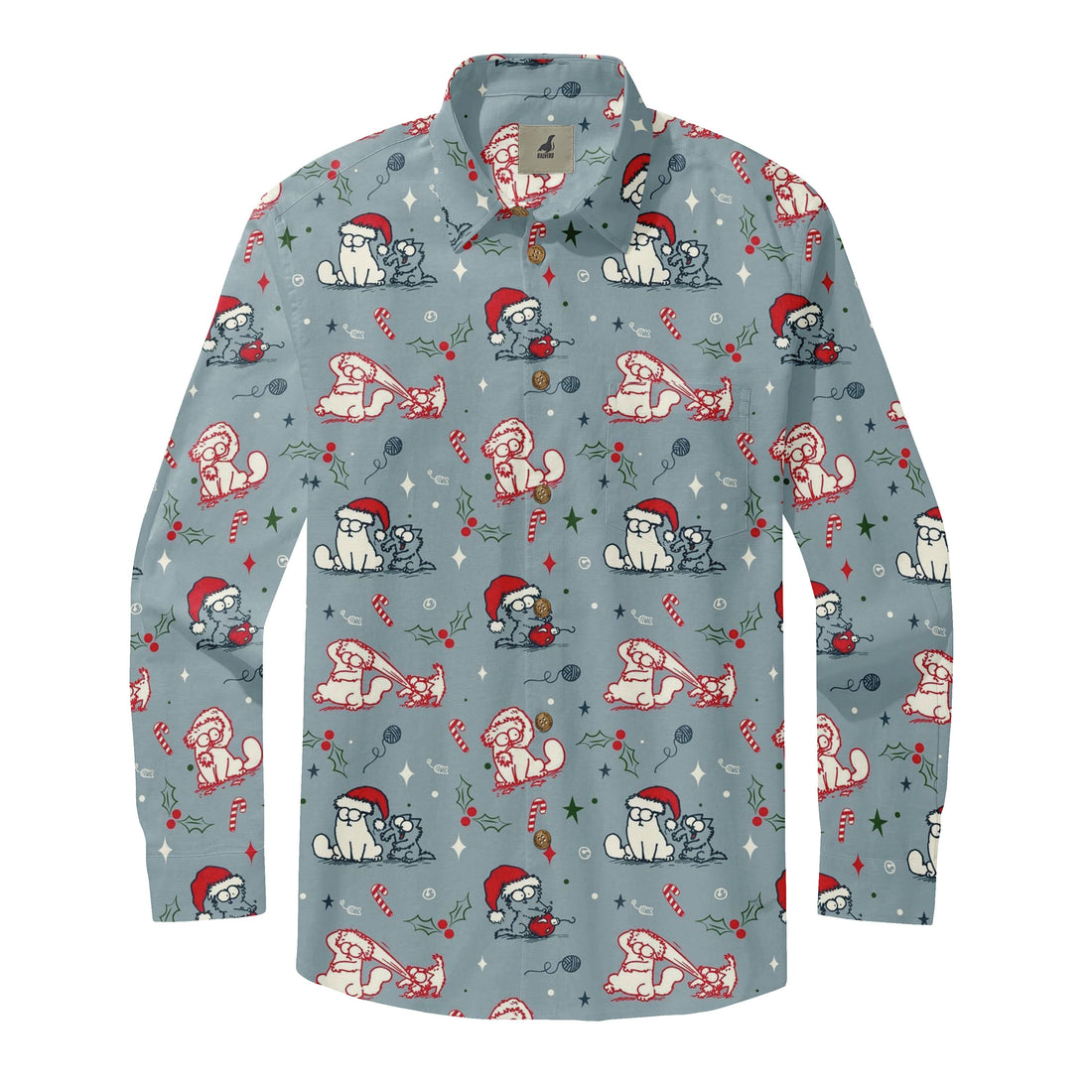 Santa Wolf Long Sleeve Shirts
