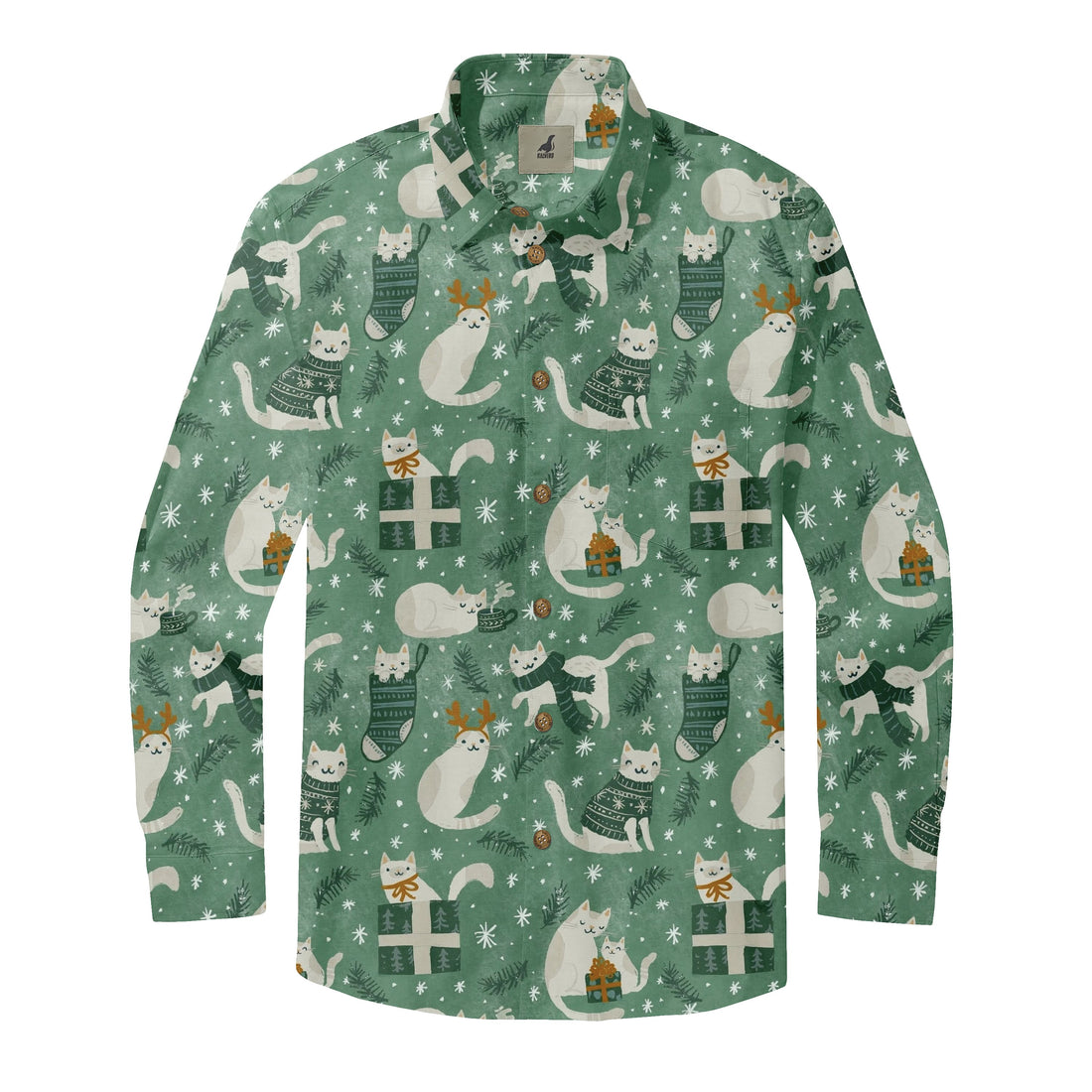 Festive Cats Long Sleeve Shirts