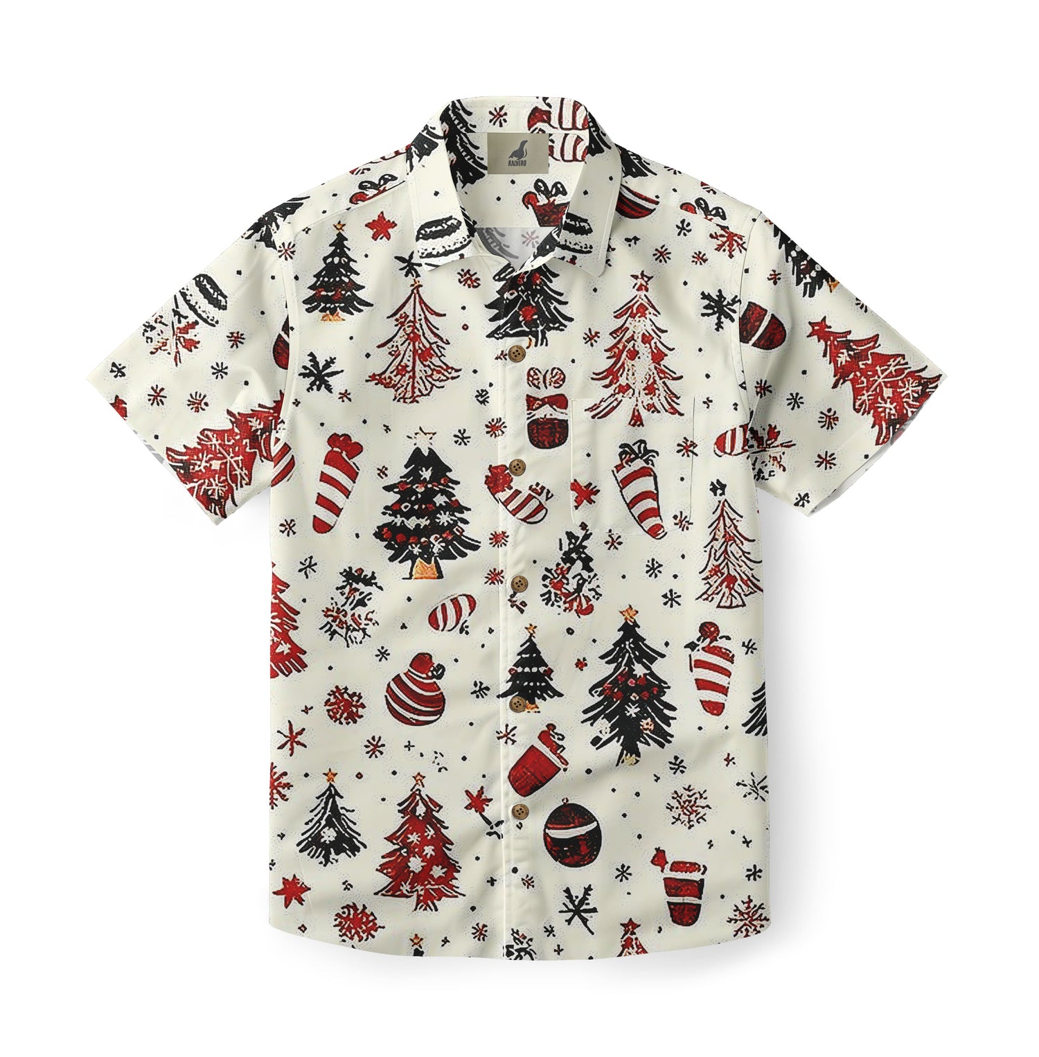 Tree Sketch Aloha Shirt