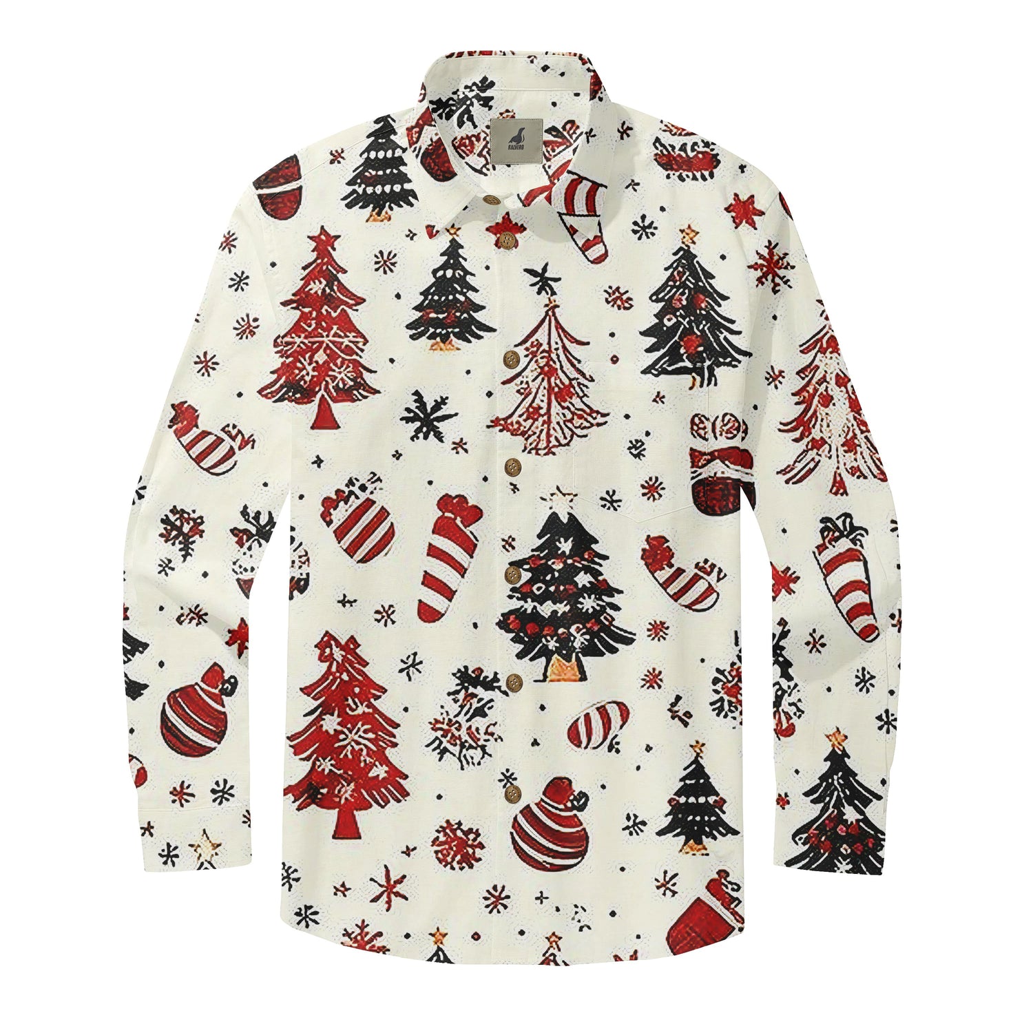 Tree Sketch Long Sleeve Shirts