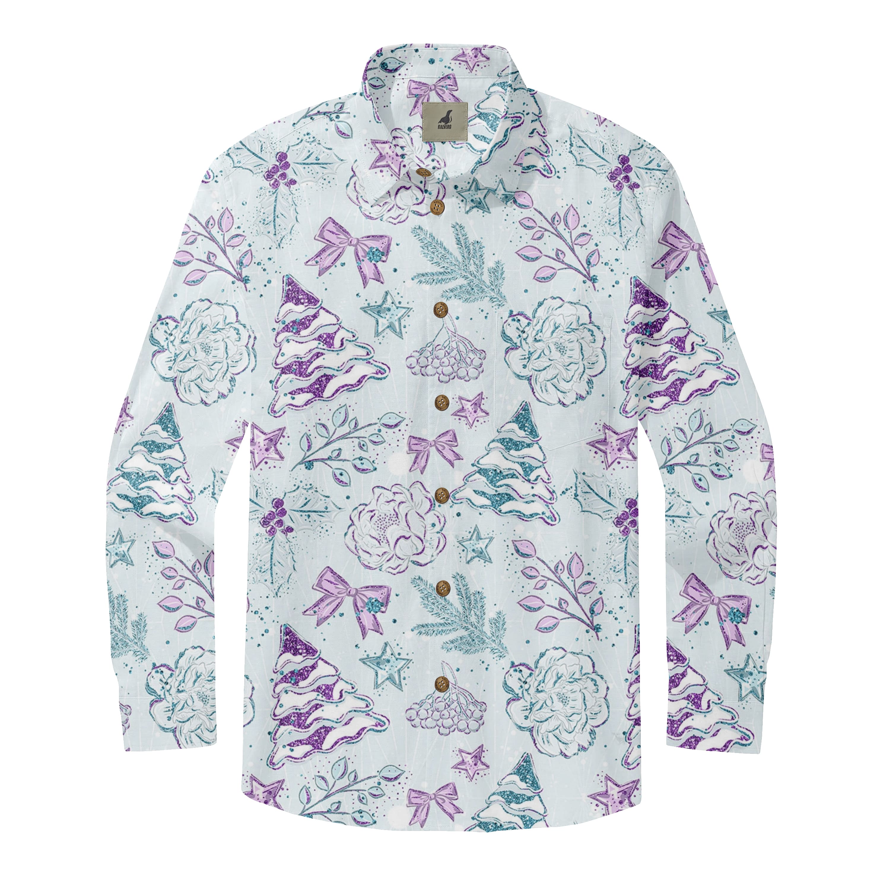 Trees Holiday Long Sleeve Shirts