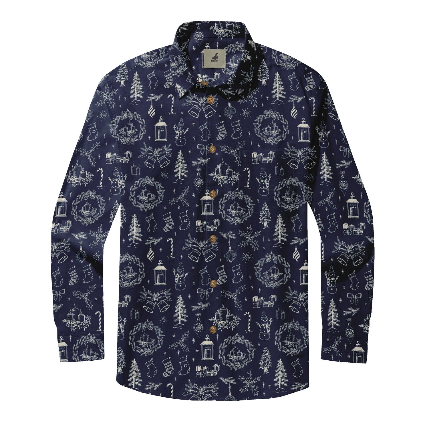 Holiday Pattern Long Sleeve Shirts