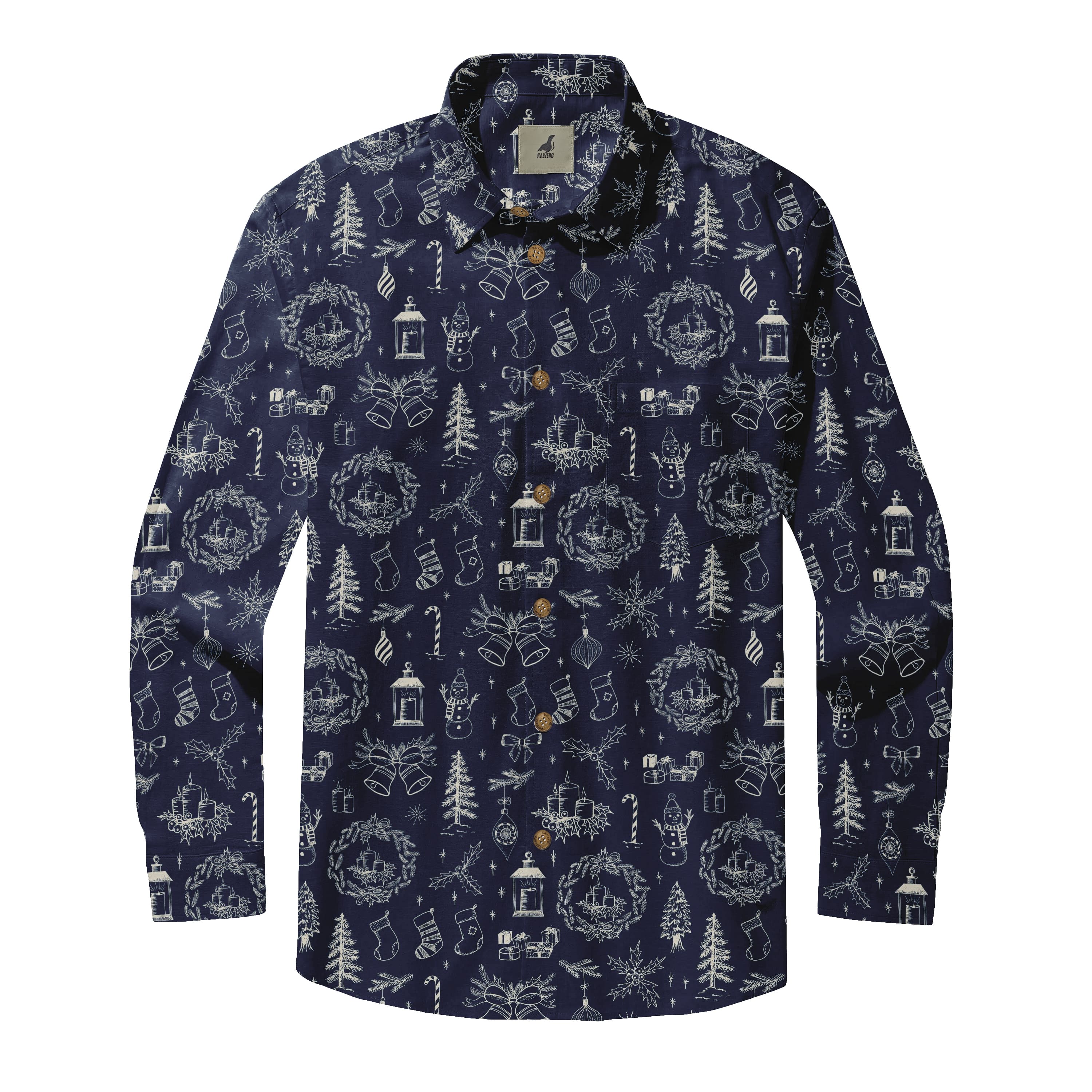 Holiday Pattern Long Sleeve Shirts