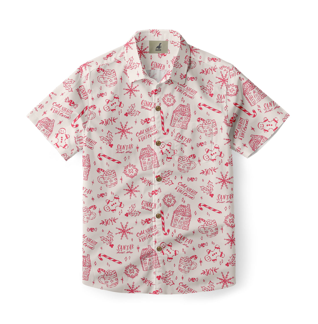 Gingerbread Cocoa Hawaiian Shirt