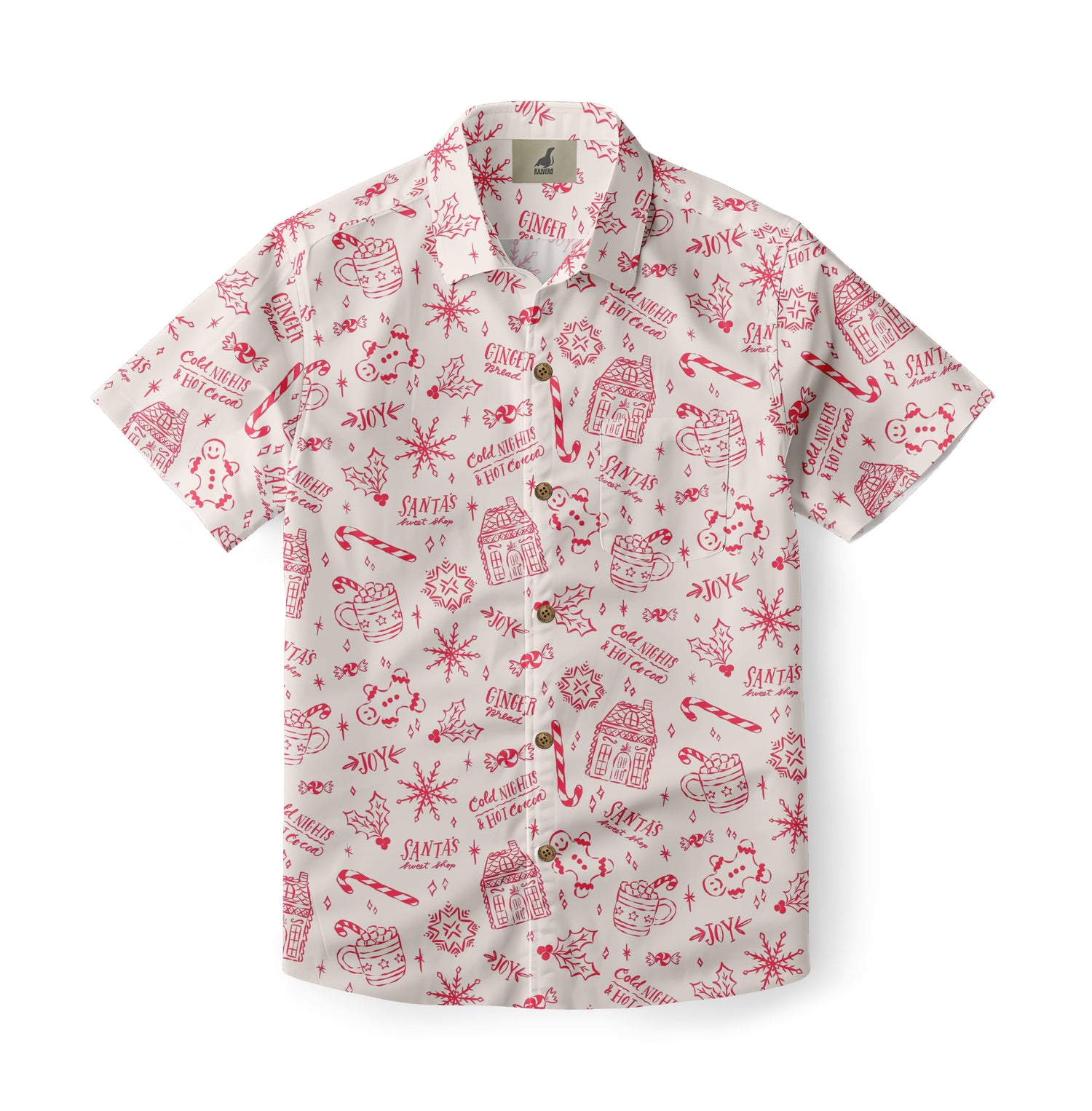 Gingerbread Cocoa Hawaiian Shirt