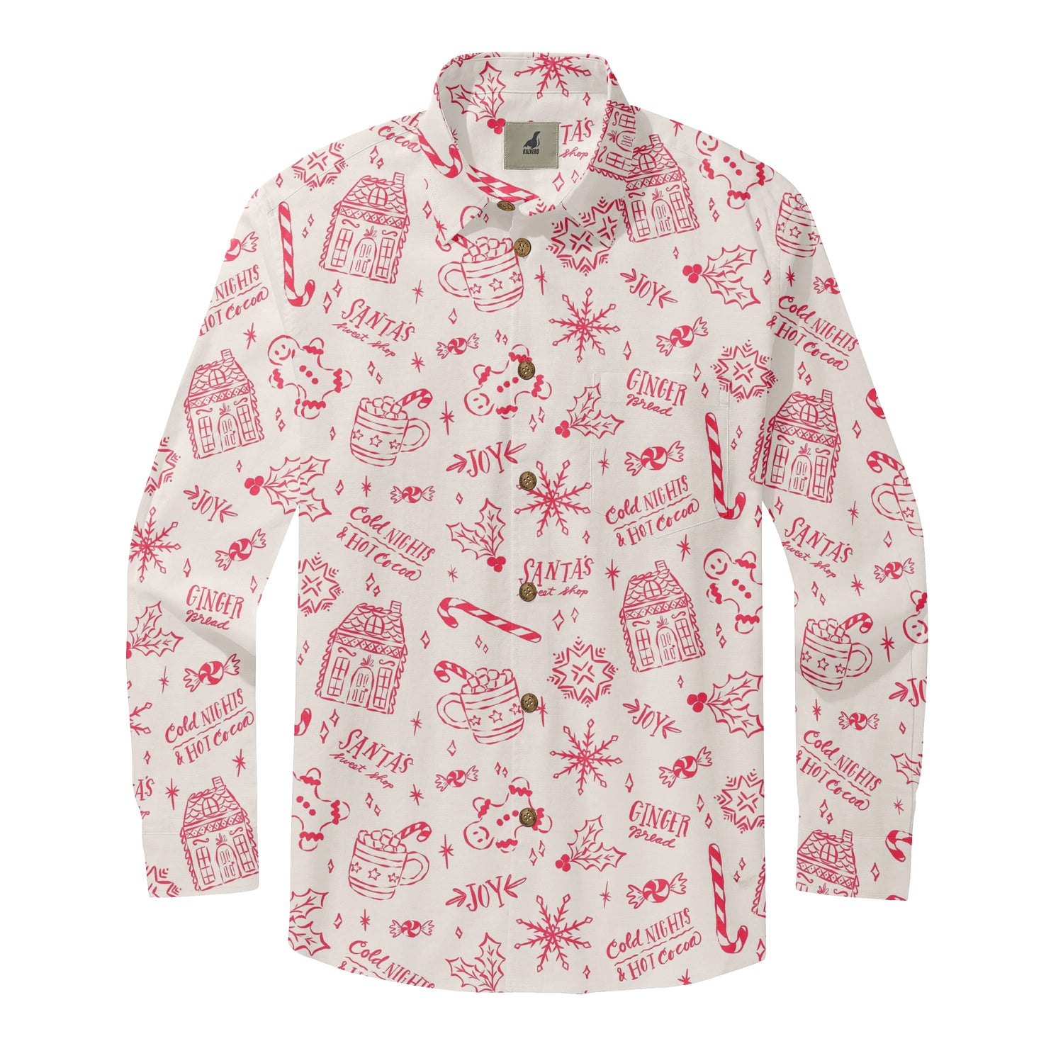 Gingerbread Cocoa Long Sleeve Shirts