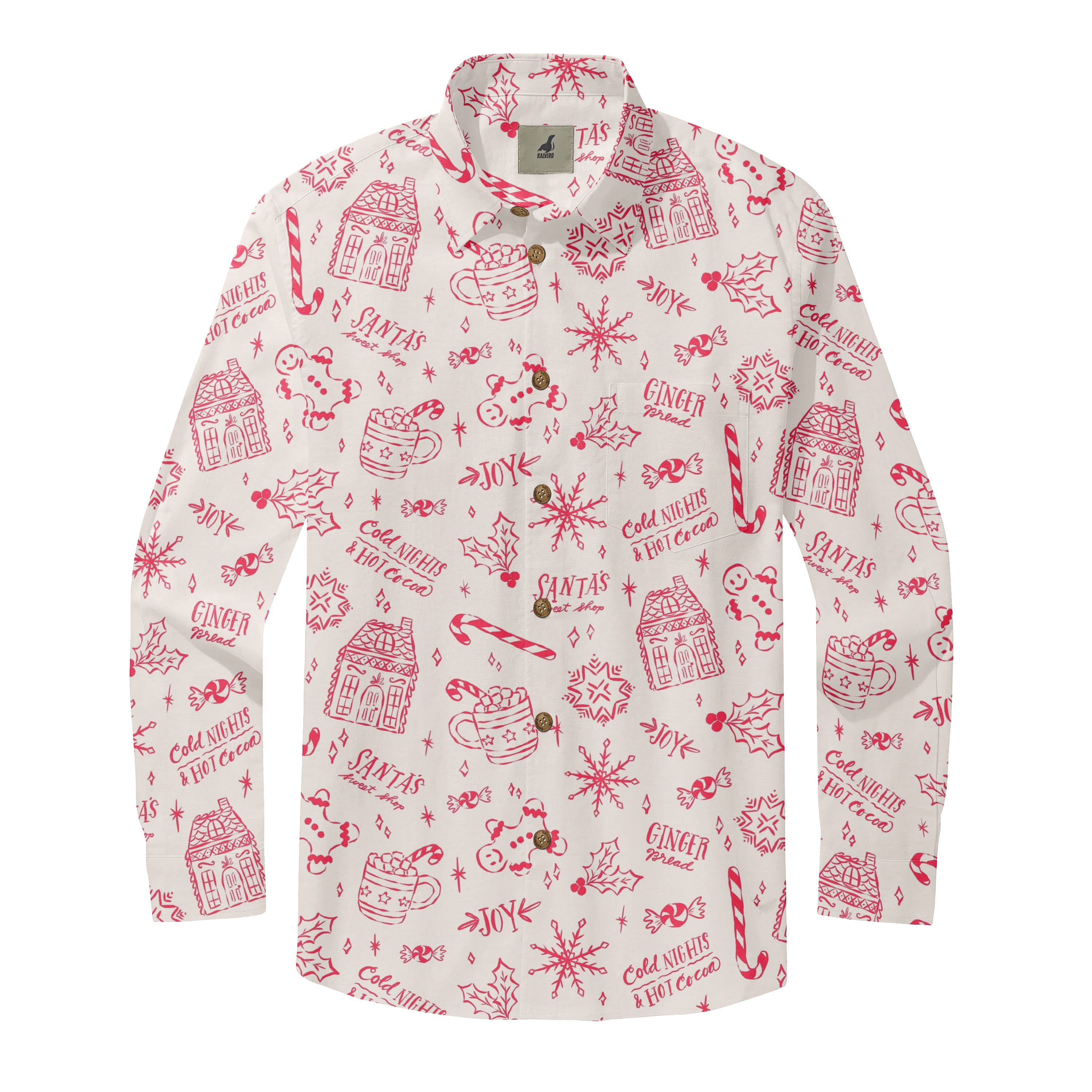 Gingerbread Cocoa Long Sleeve Shirts