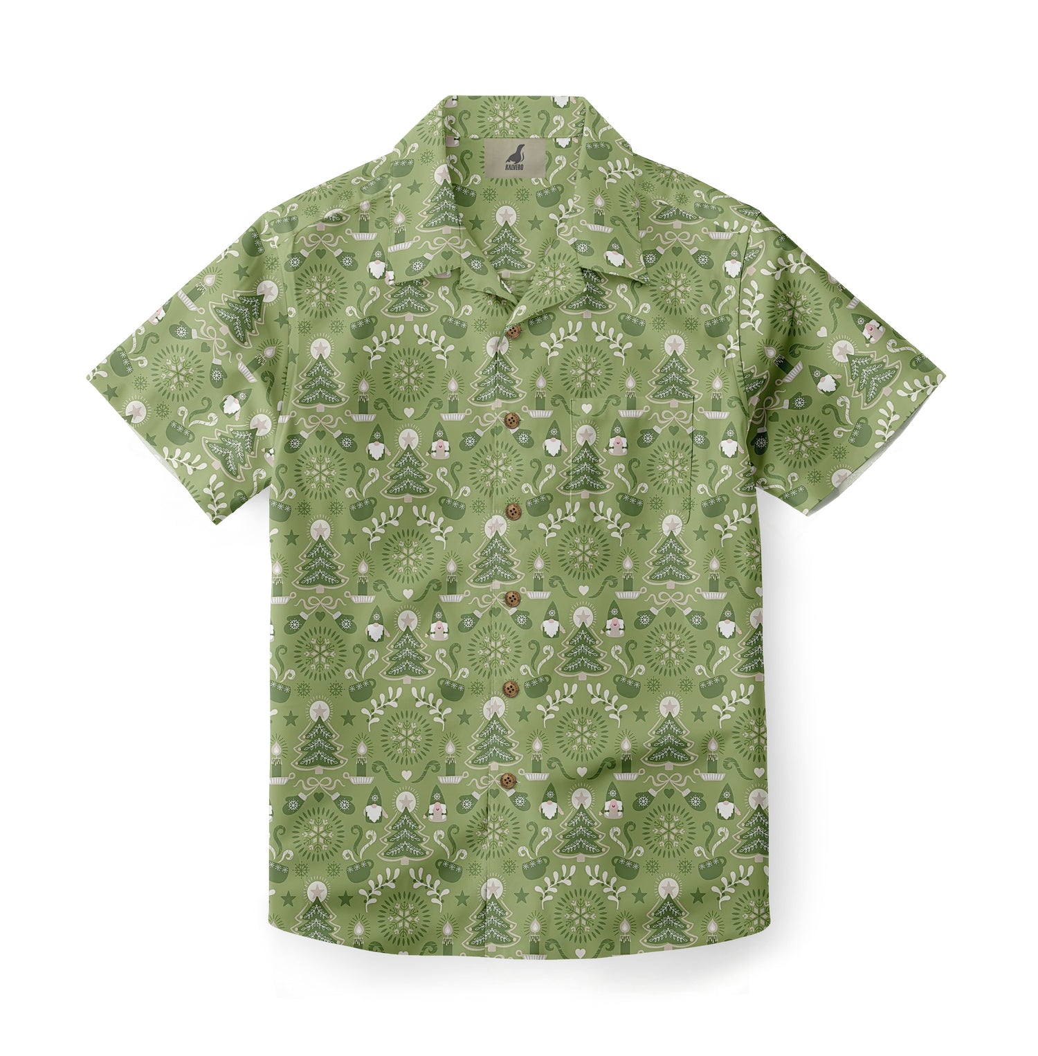 Christmas Candlelight Aloha Shirt