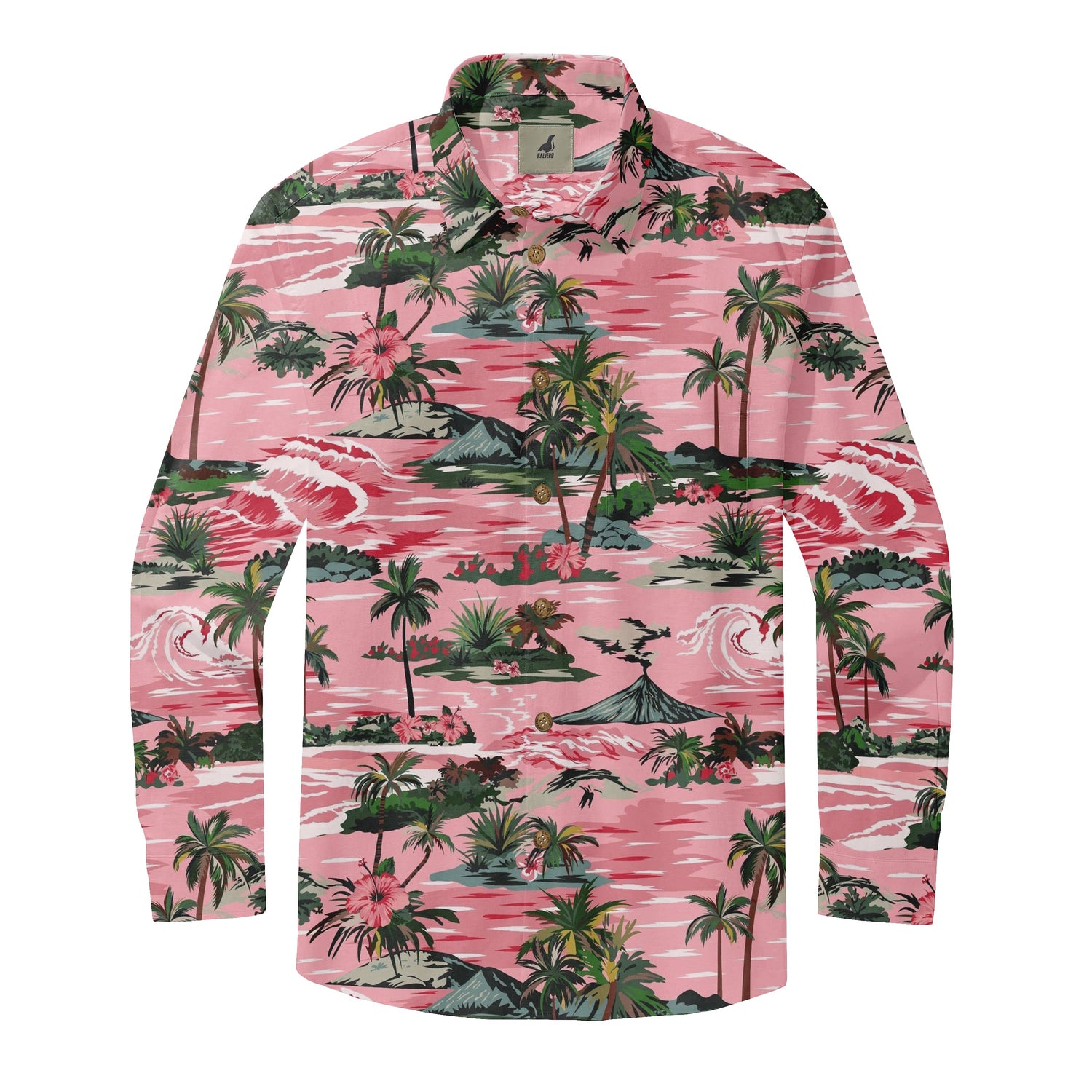 Pink Island Long Sleeve Shirts