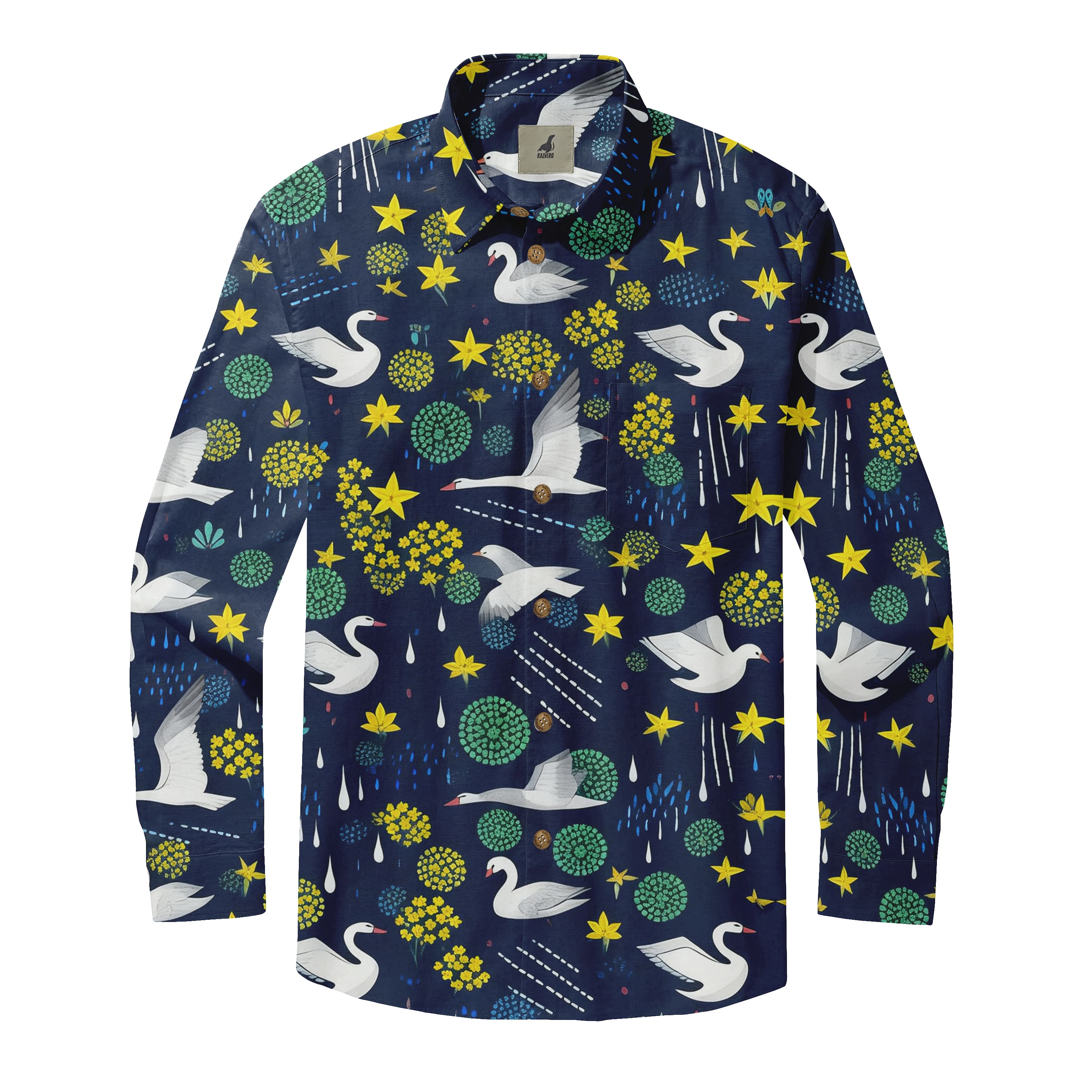 Garden Waterfowl Long Sleeve Shirts