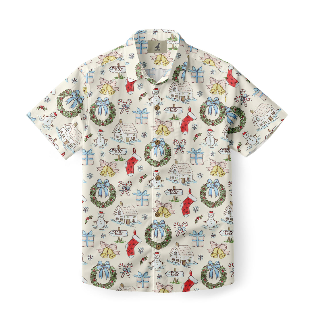 Christmas Themed Hawaiian Shirt