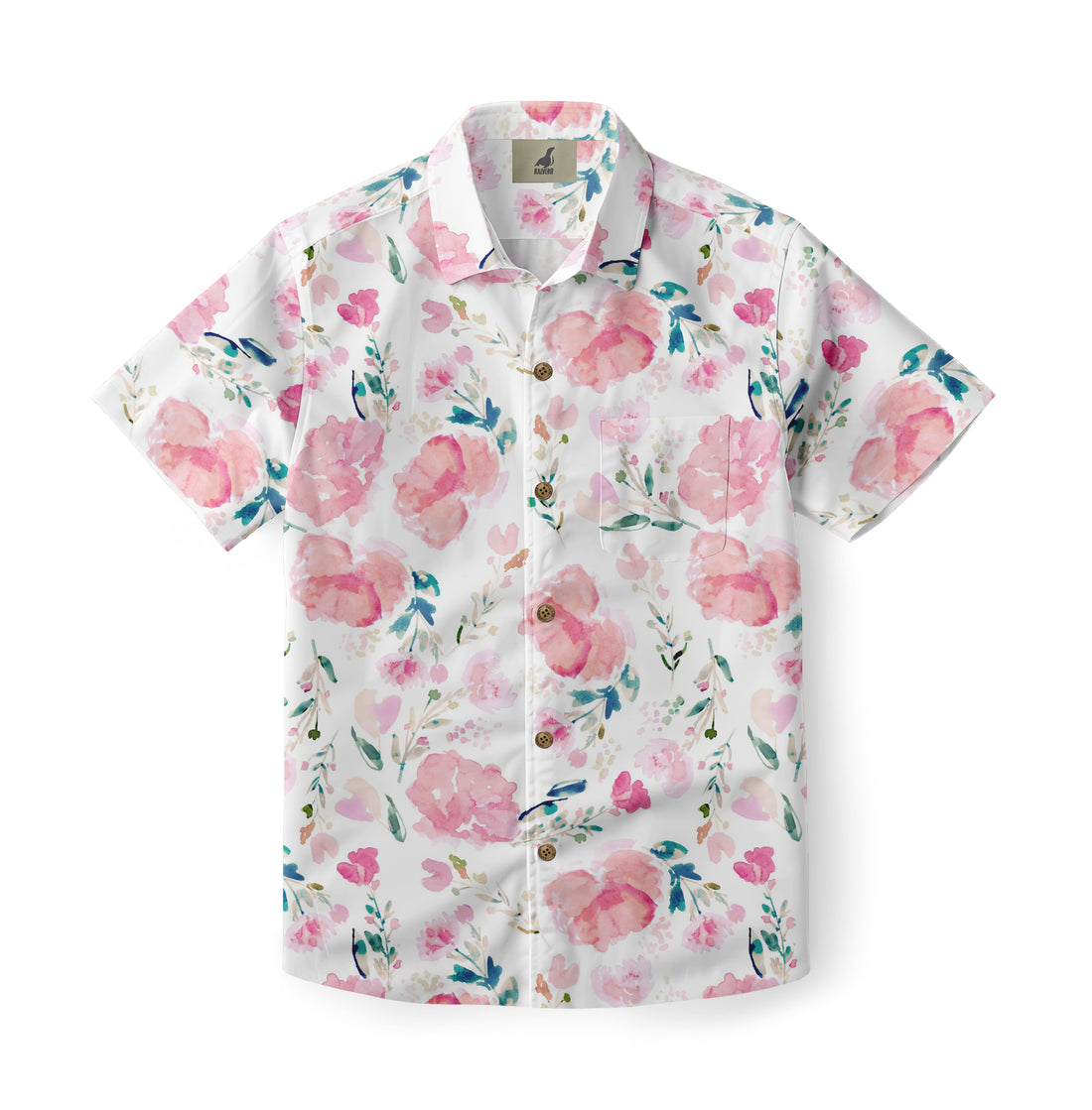 Pink Peony Hawaiian Shirt