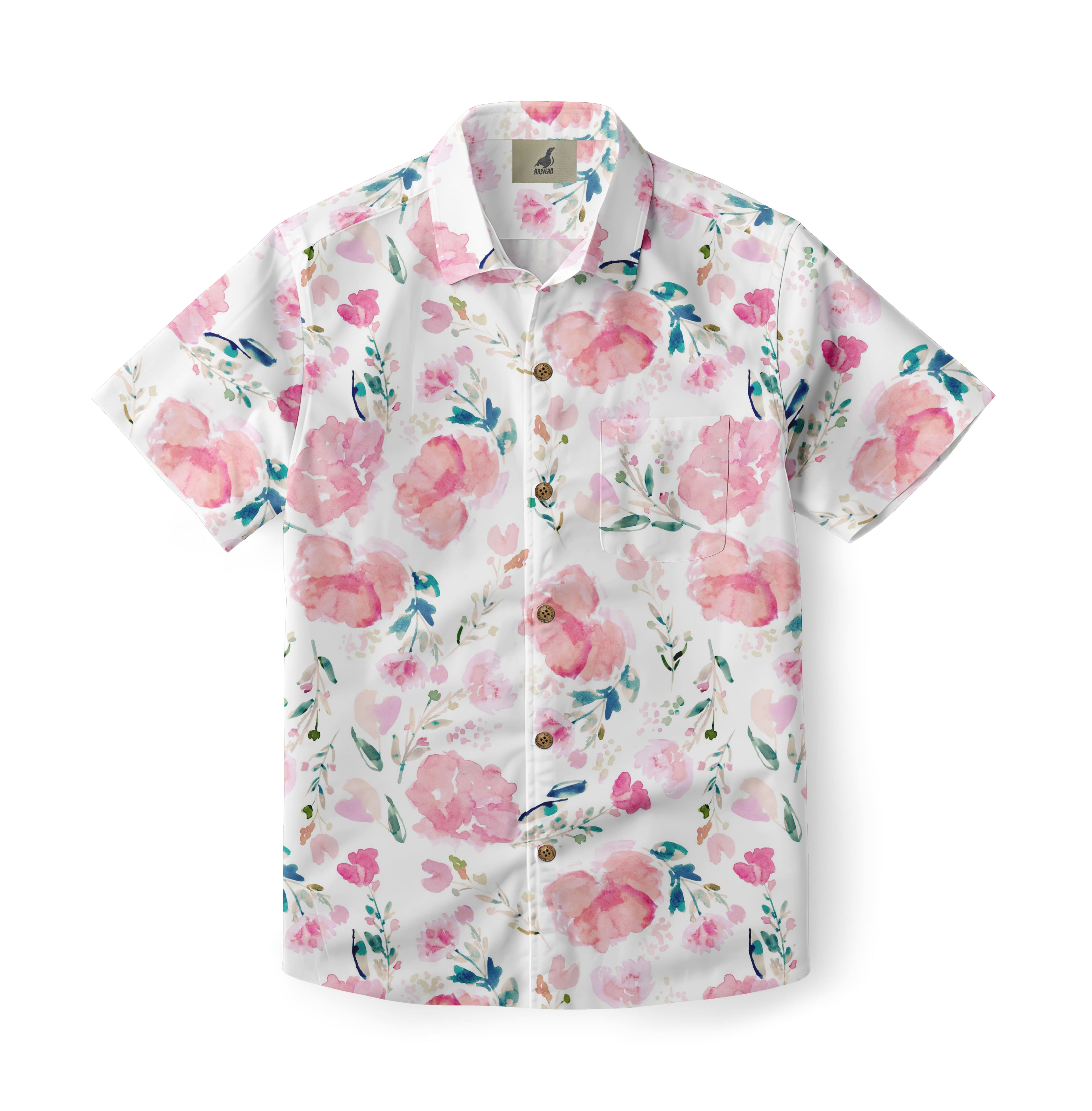 Pink Peony Hawaiian Shirt