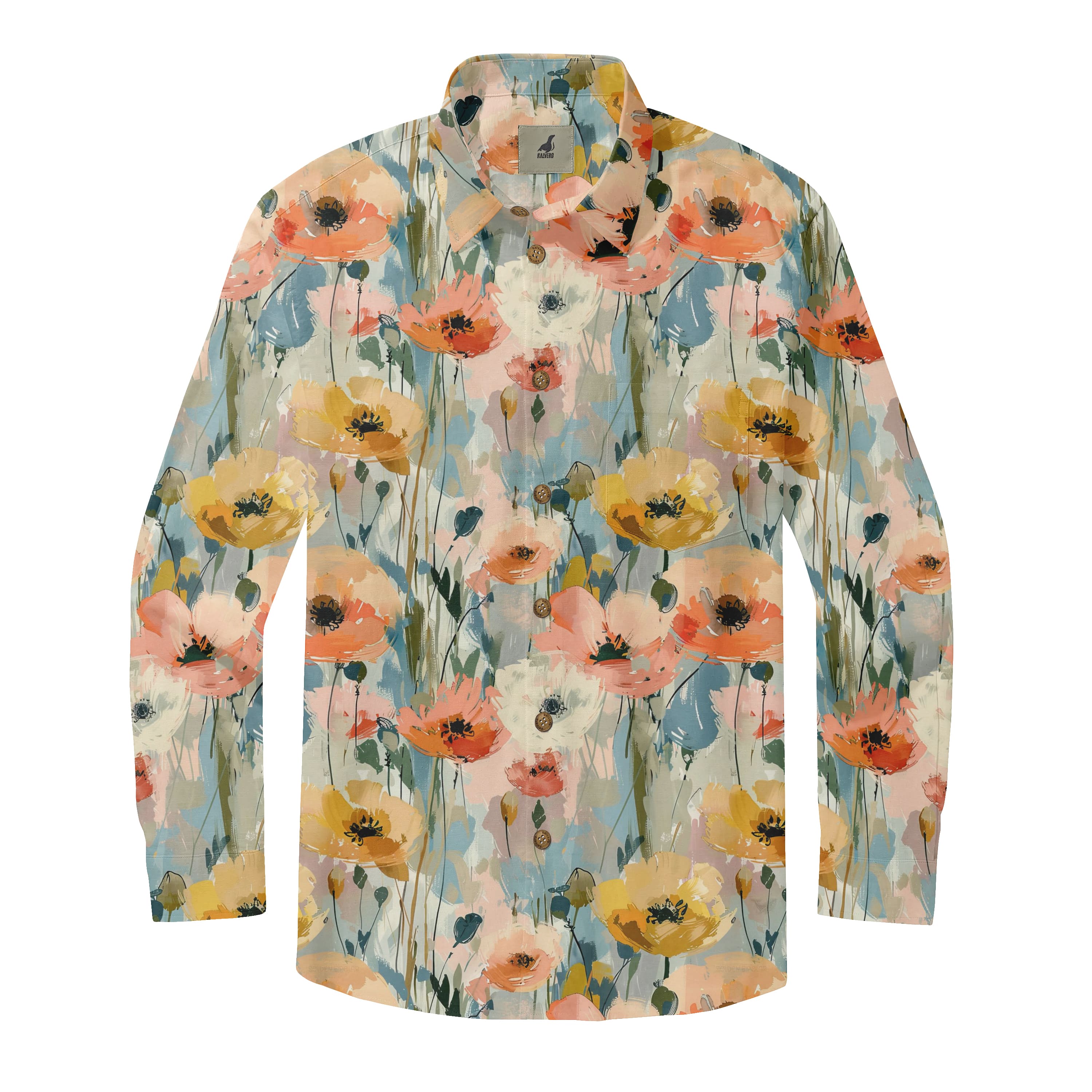 Floral Watercolor Long Sleeve Shirts
