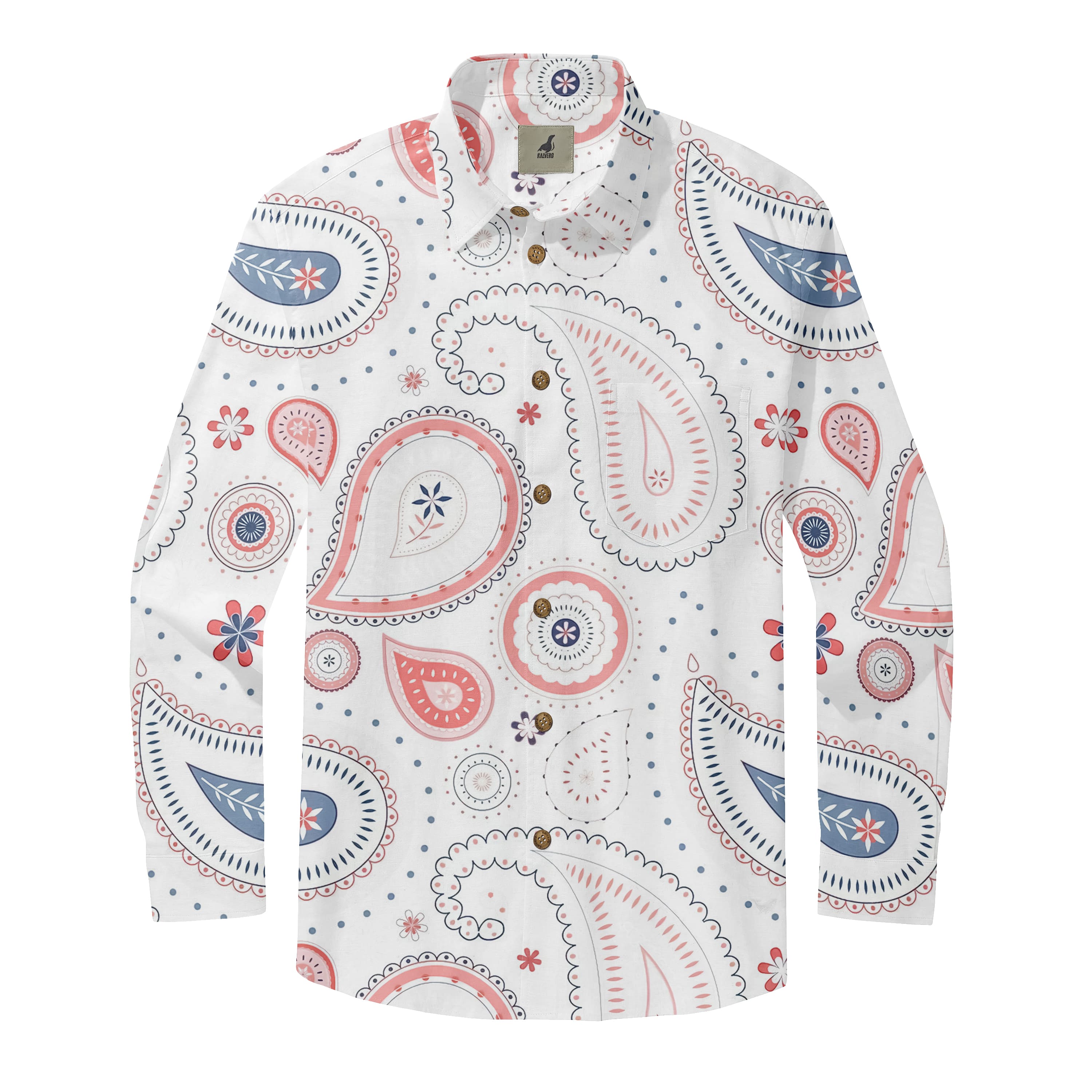 Bohemian Paisley Long Sleeve Shirts