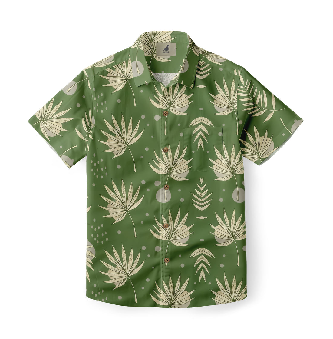 Green Fan Aloha Shirt