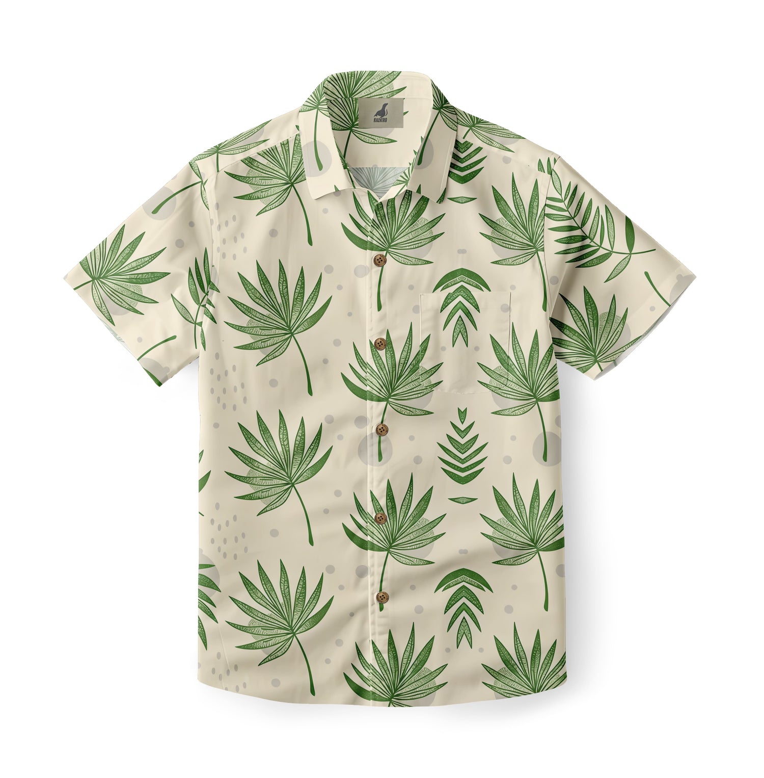 Cream Fan Aloha Shirt