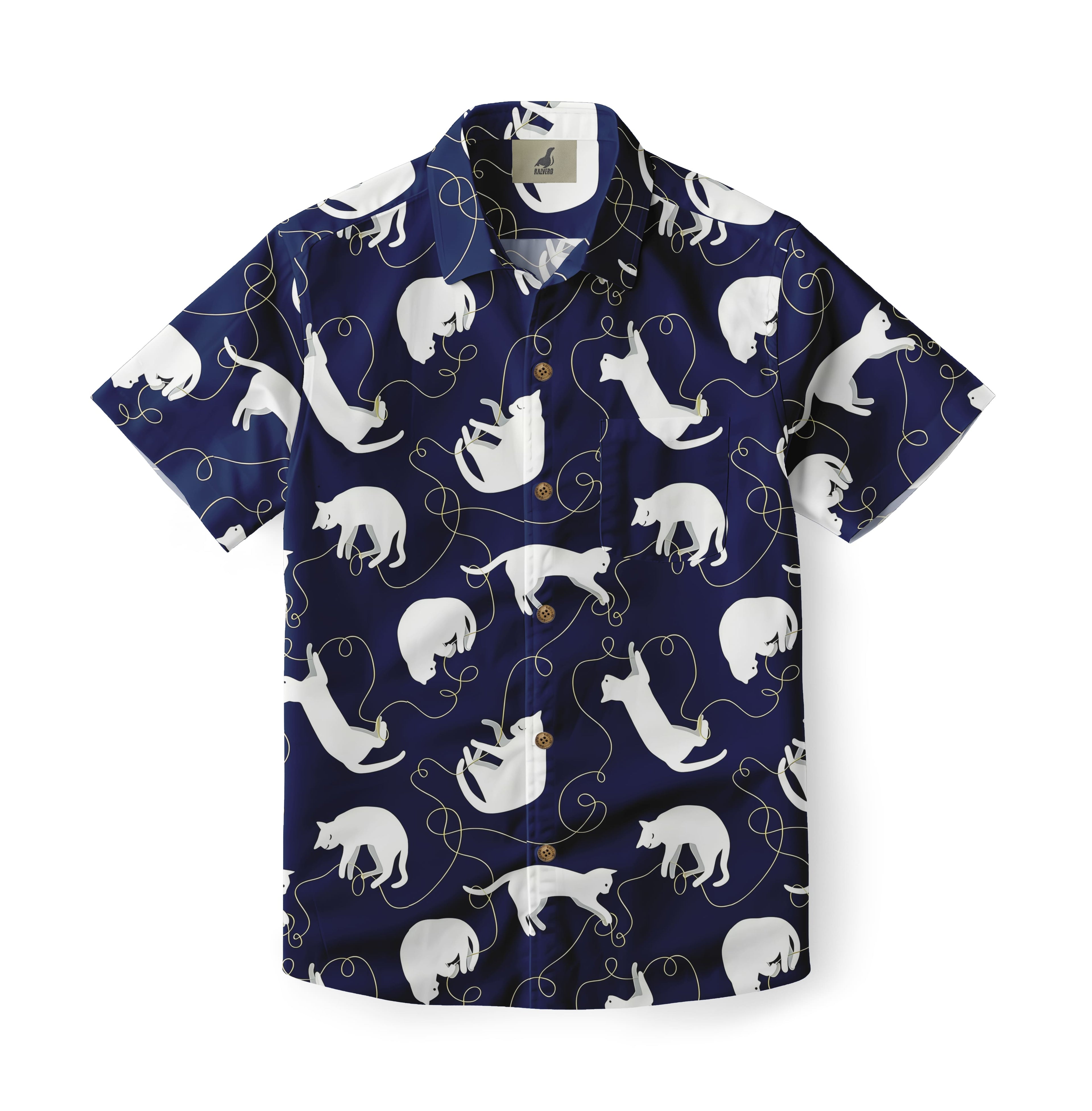 Yarn Cat Hawaiian Shirt