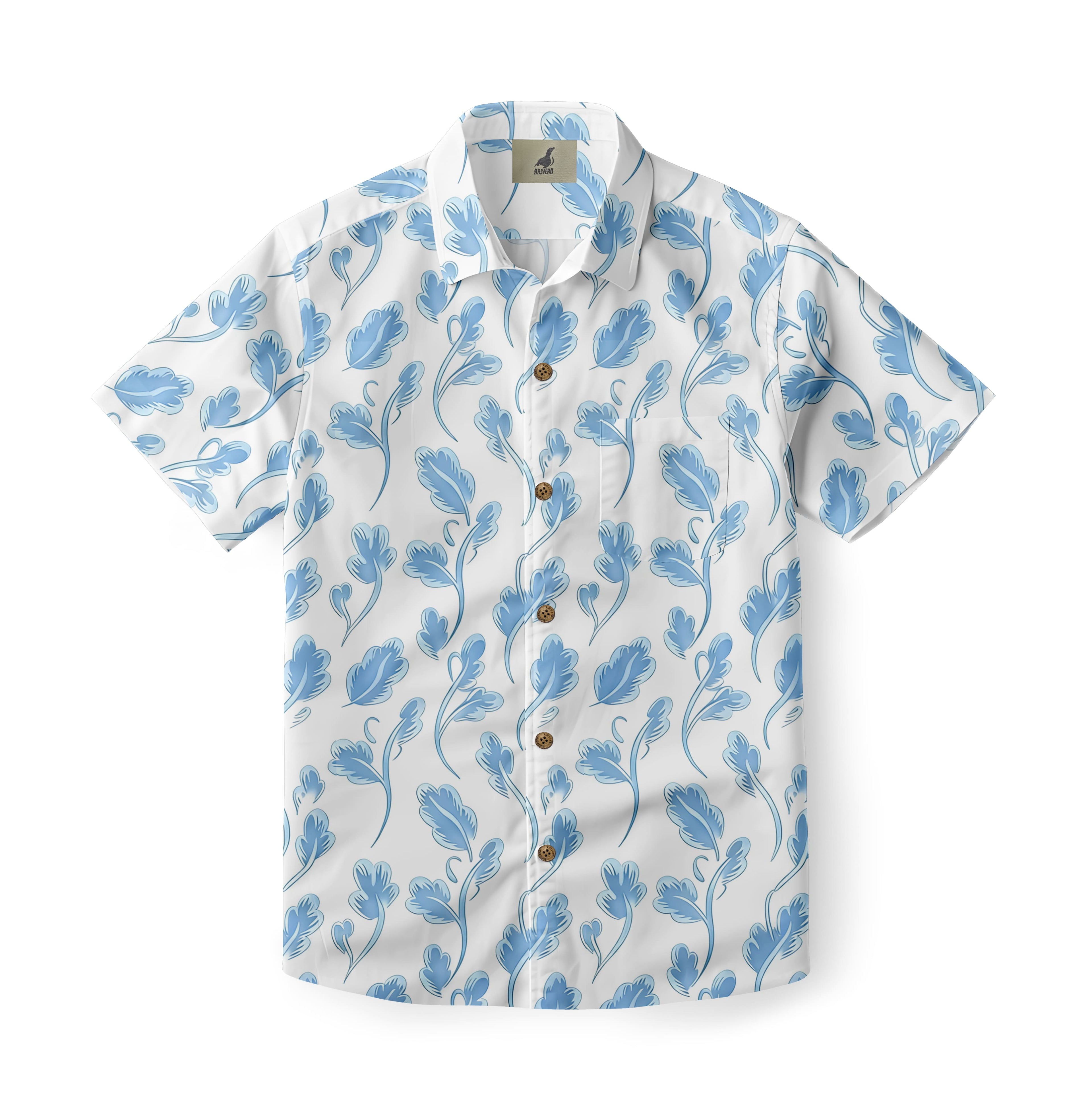 Blue Vine Aloha Shirt
