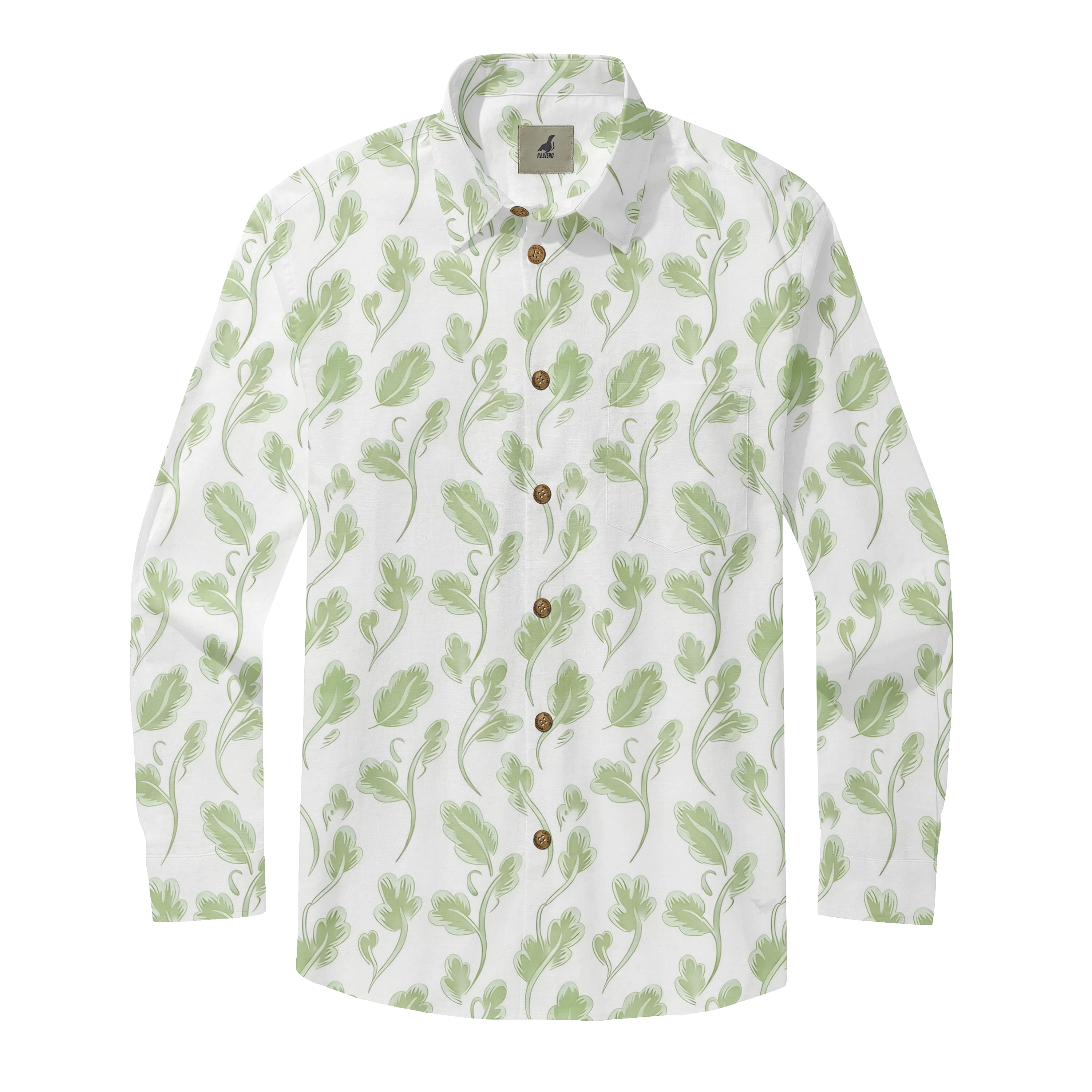 Green Vine Long Sleeve Shirts