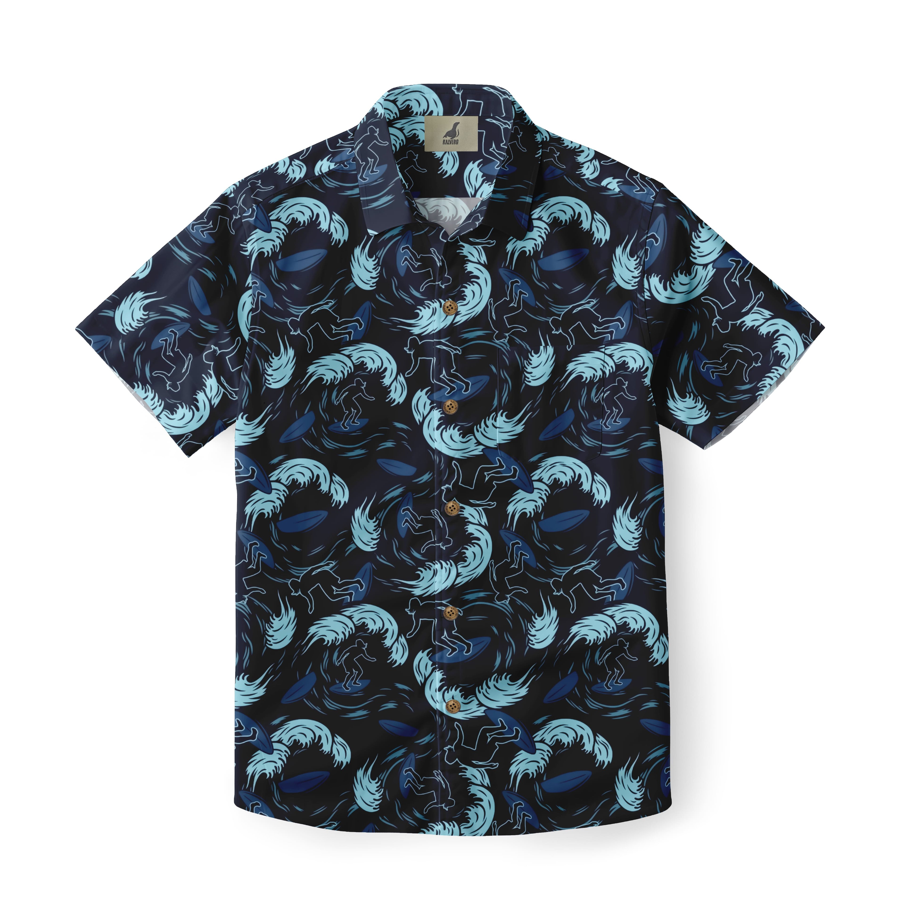 Midnight Wave Hawaiian Shirt